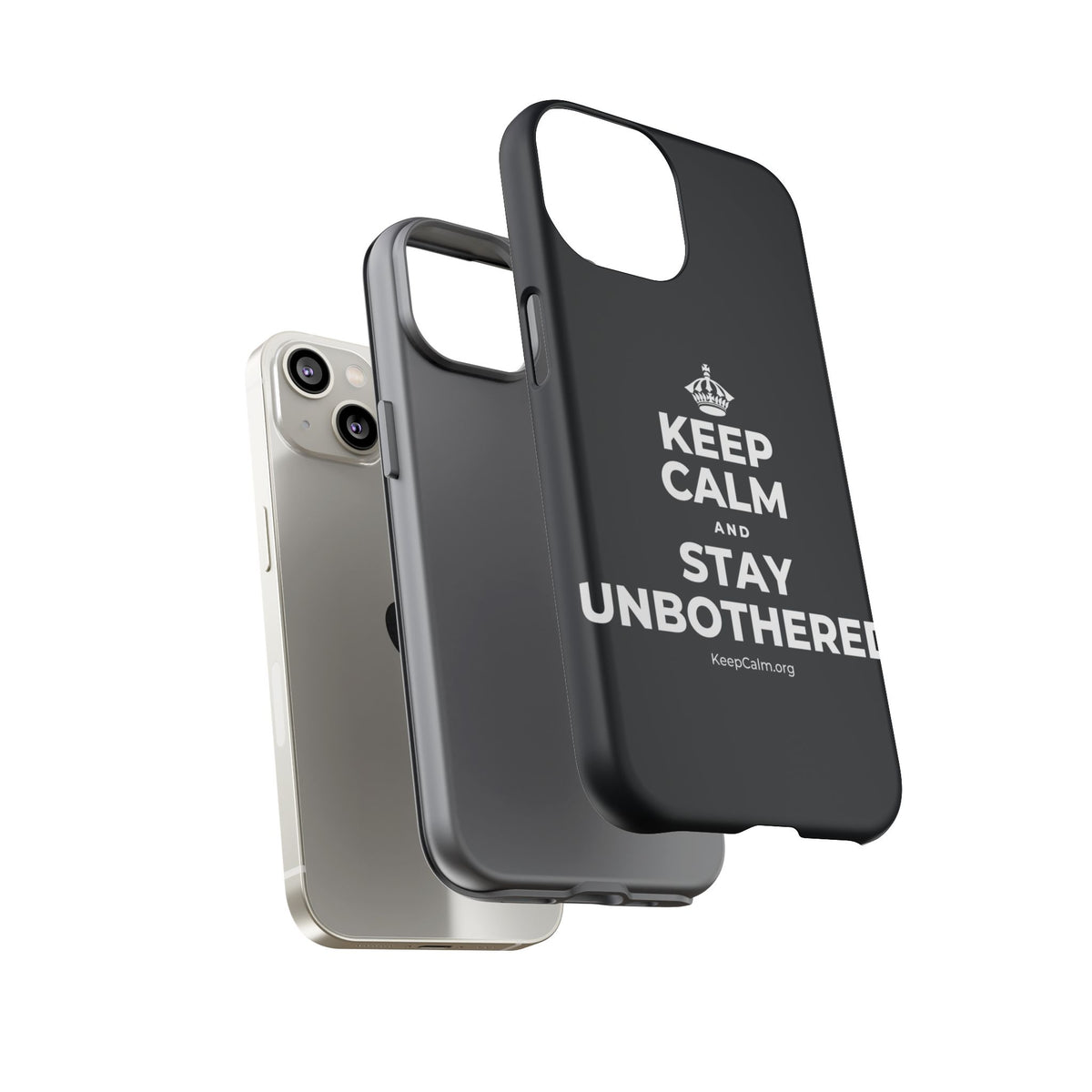 KEEP CALM AND STAY UNBOTHERED Phone Case (Dark)