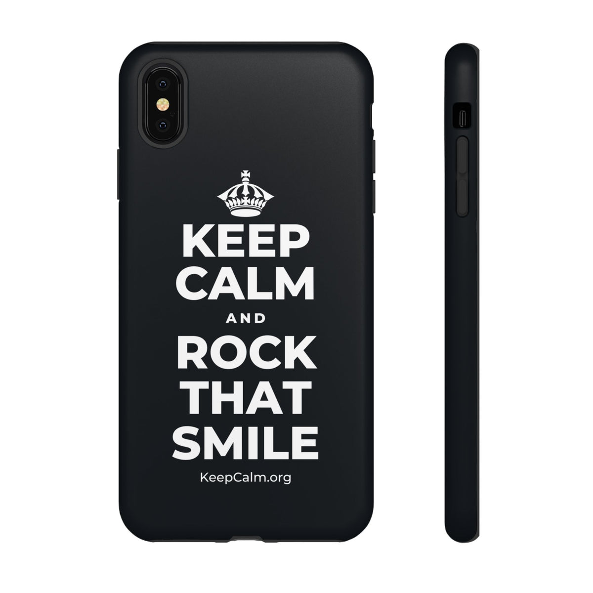 KEEP CALM AND ROCK THAT SMILE Phone Case (Dark)