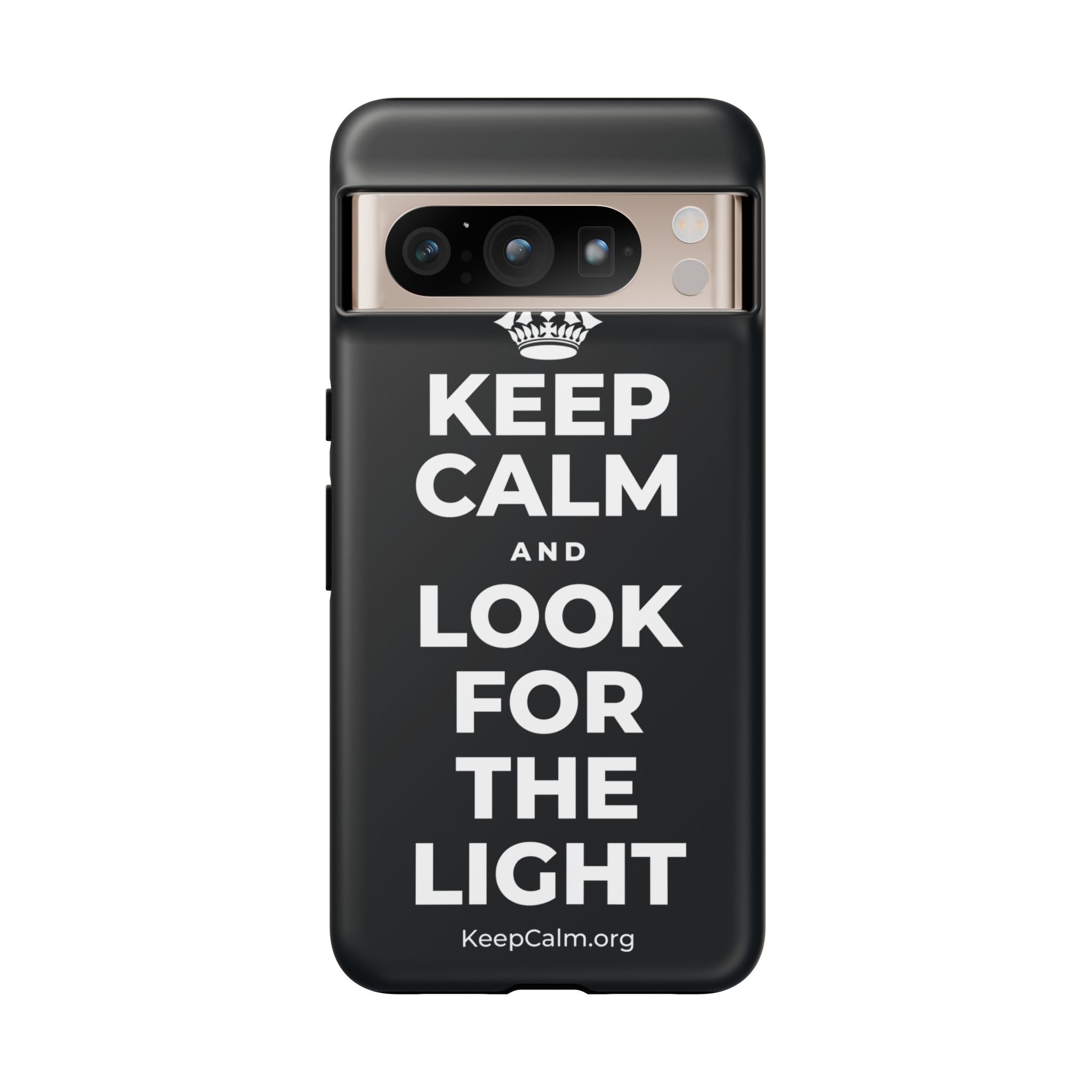 KEEP CALM AND LOOK FOR THE LIGHT Phone Case (Dark)