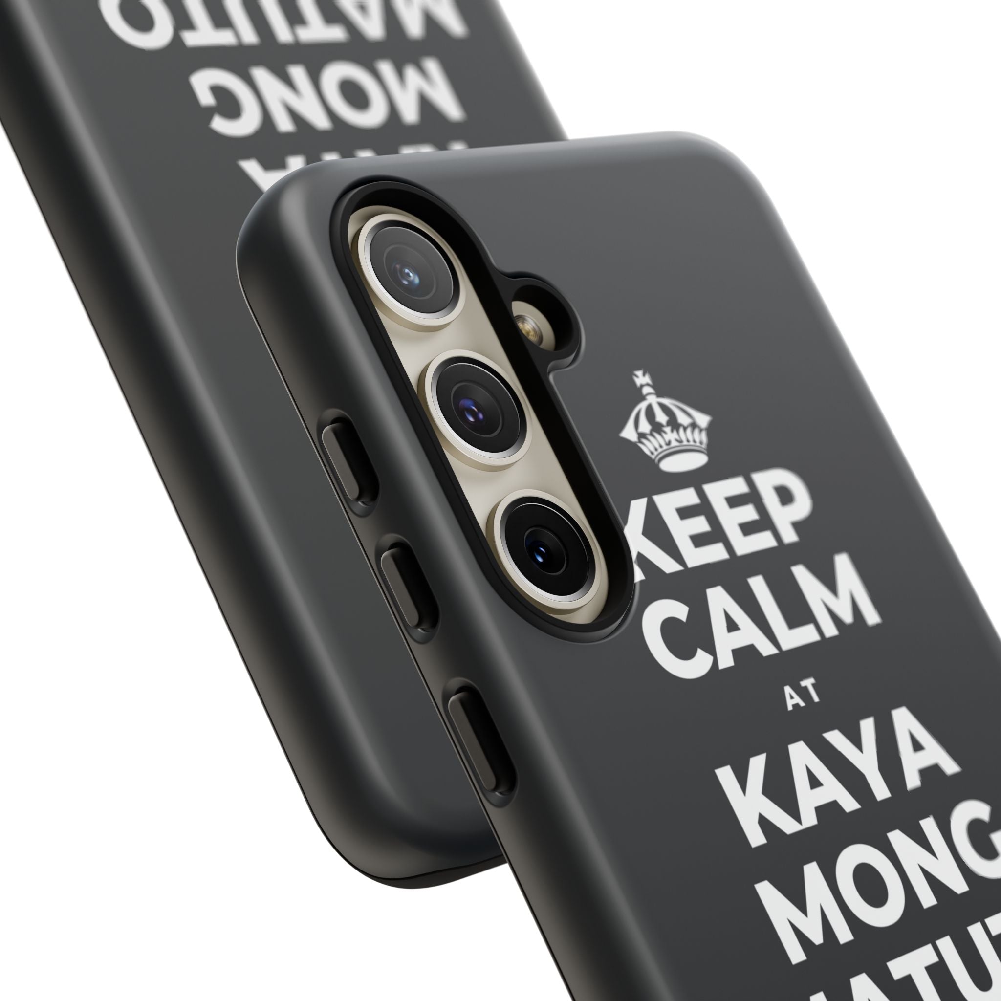 KEEP CALM AT KAYA MONG MATUTO NG KAHIT ANO Phone Case (Dark)