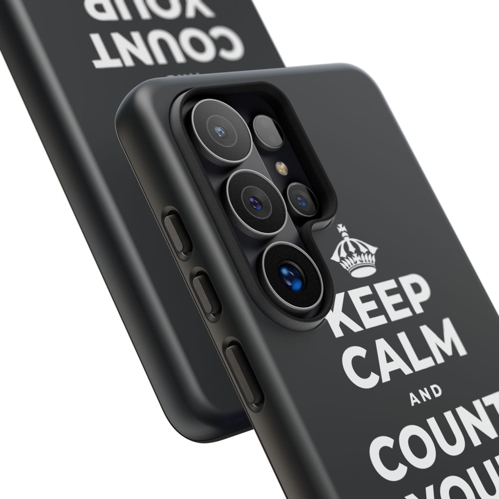 KEEP CALM AND COUNT YOUR SLOW BREATHS Phone Case (Dark)