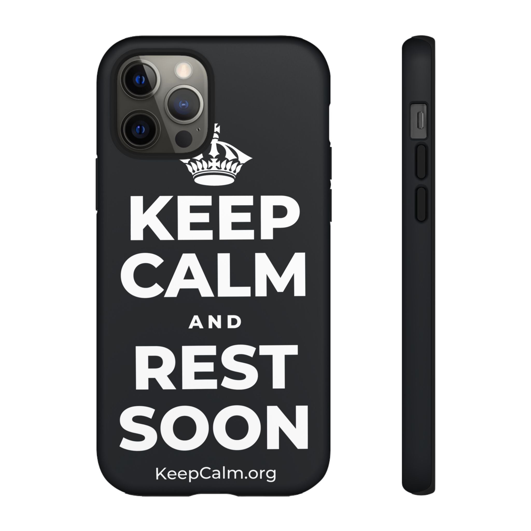 KEEP CALM AND REST SOON Phone Case (Dark)