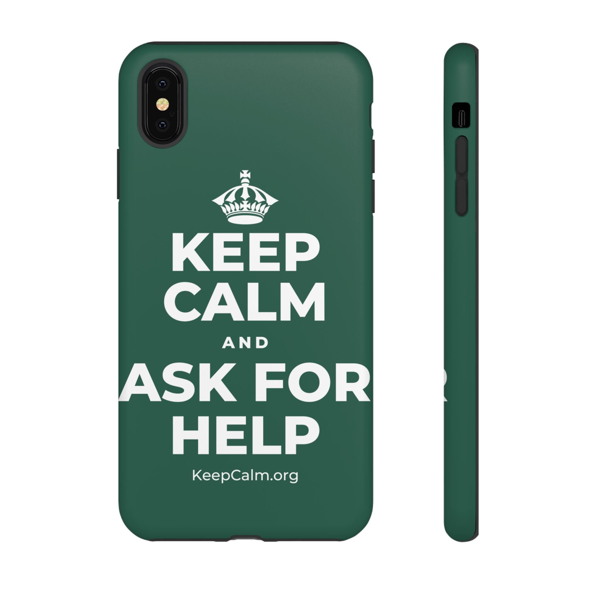 KEEP CALM AND ASK FOR HELP Phone Case