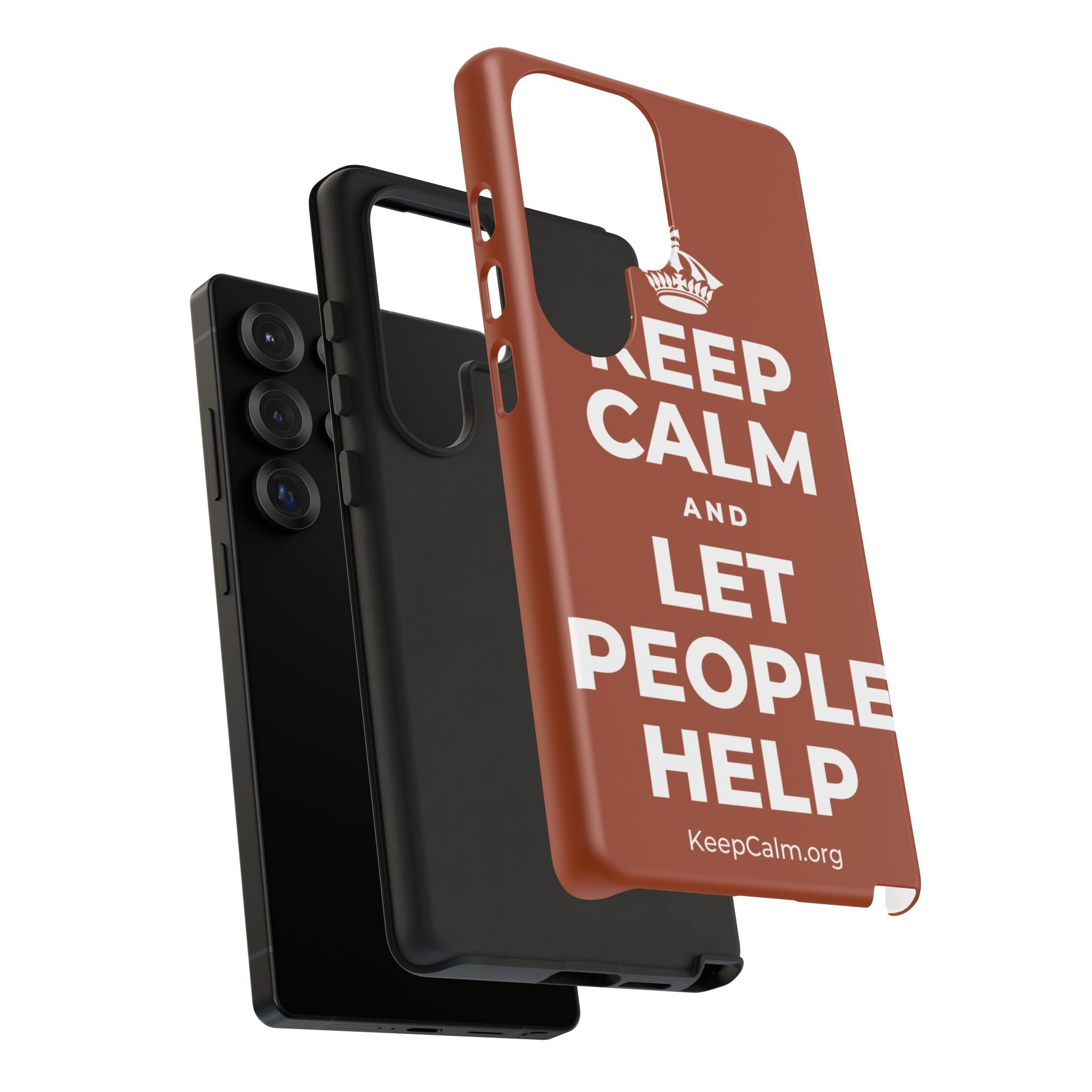 KEEP CALM AND LET PEOPLE HELP Phone Case