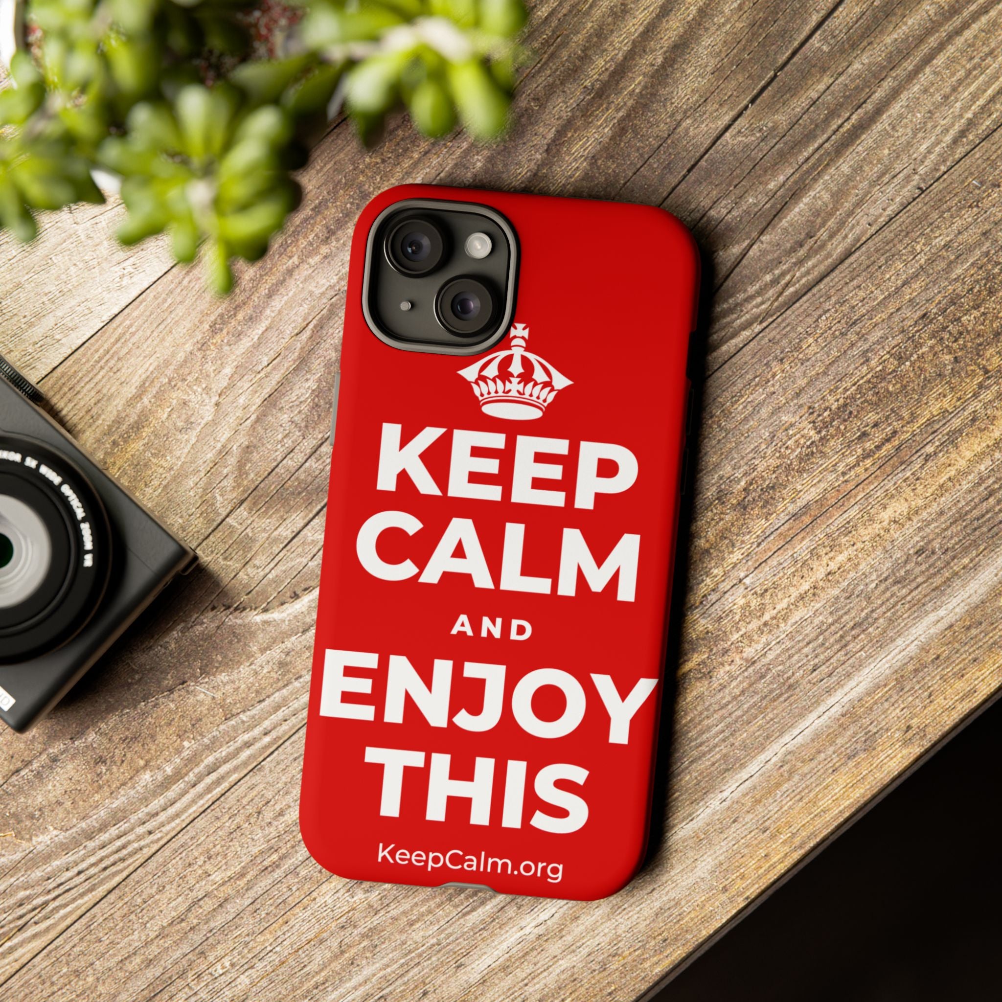 KEEP CALM AND ENJOY THIS Phone Case