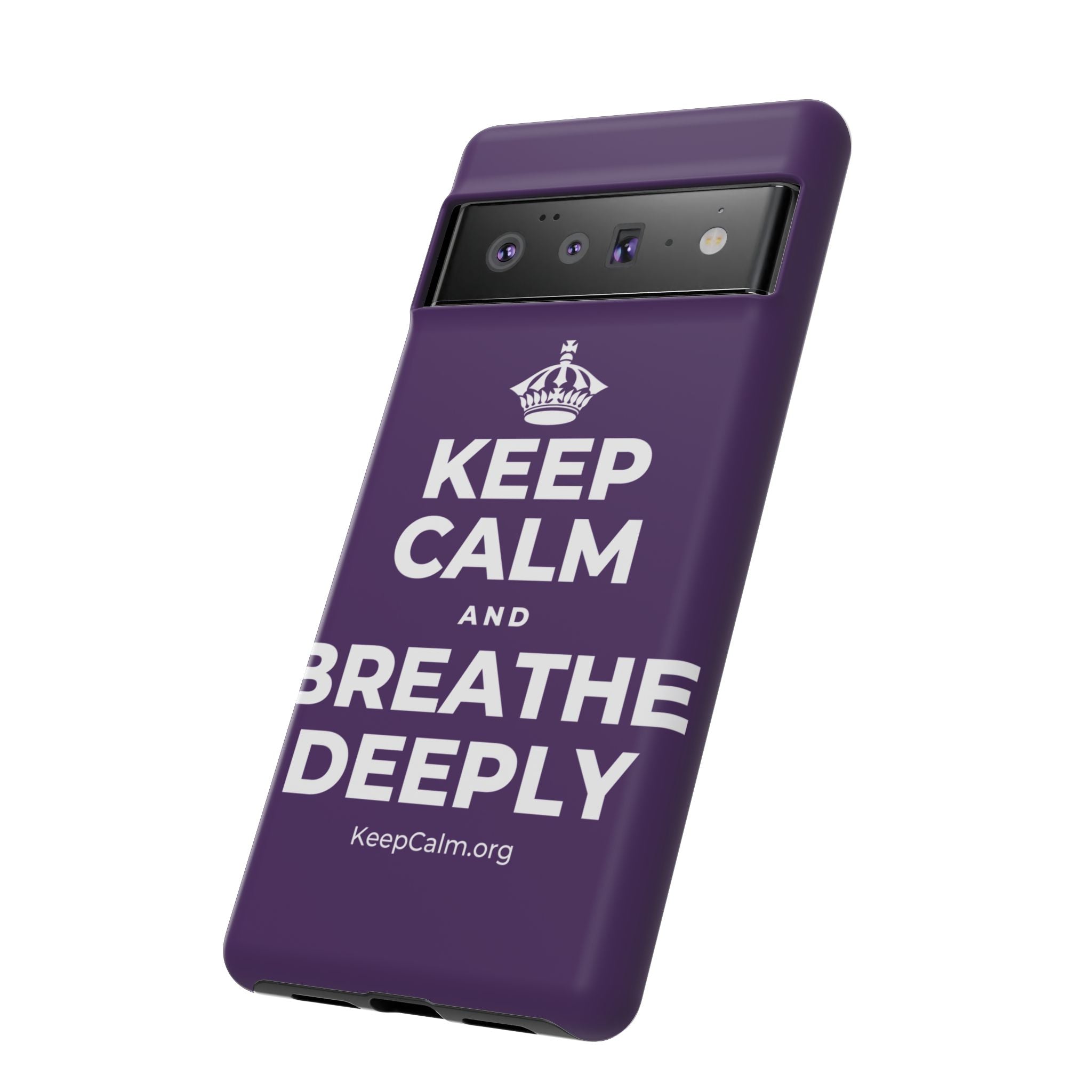 KEEP CALM AND BREATHE DEEPLY Phone Case