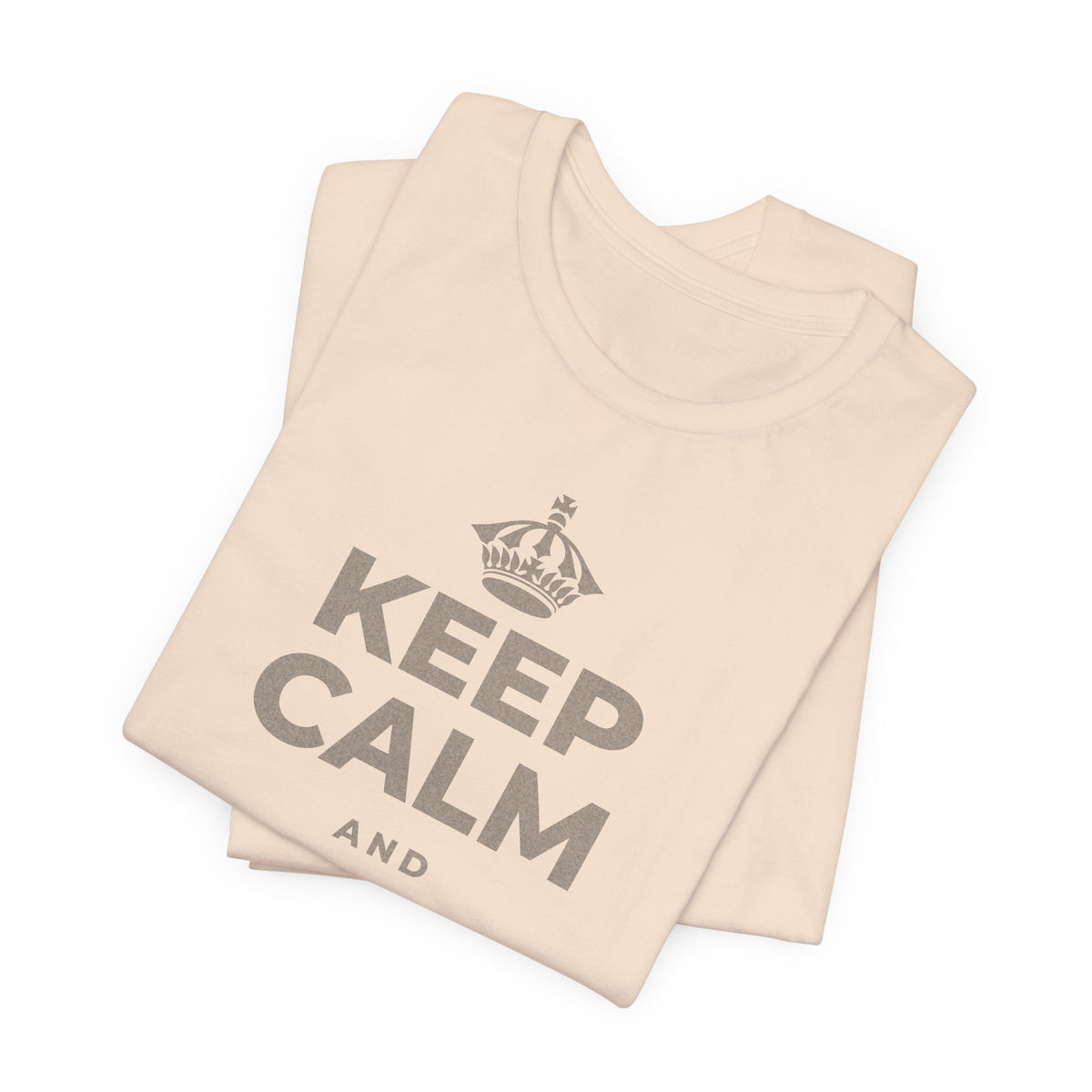 KEEP CALM AND 지금을 음미해요 T-Shirt (Soft Cream–Heather Mauve)