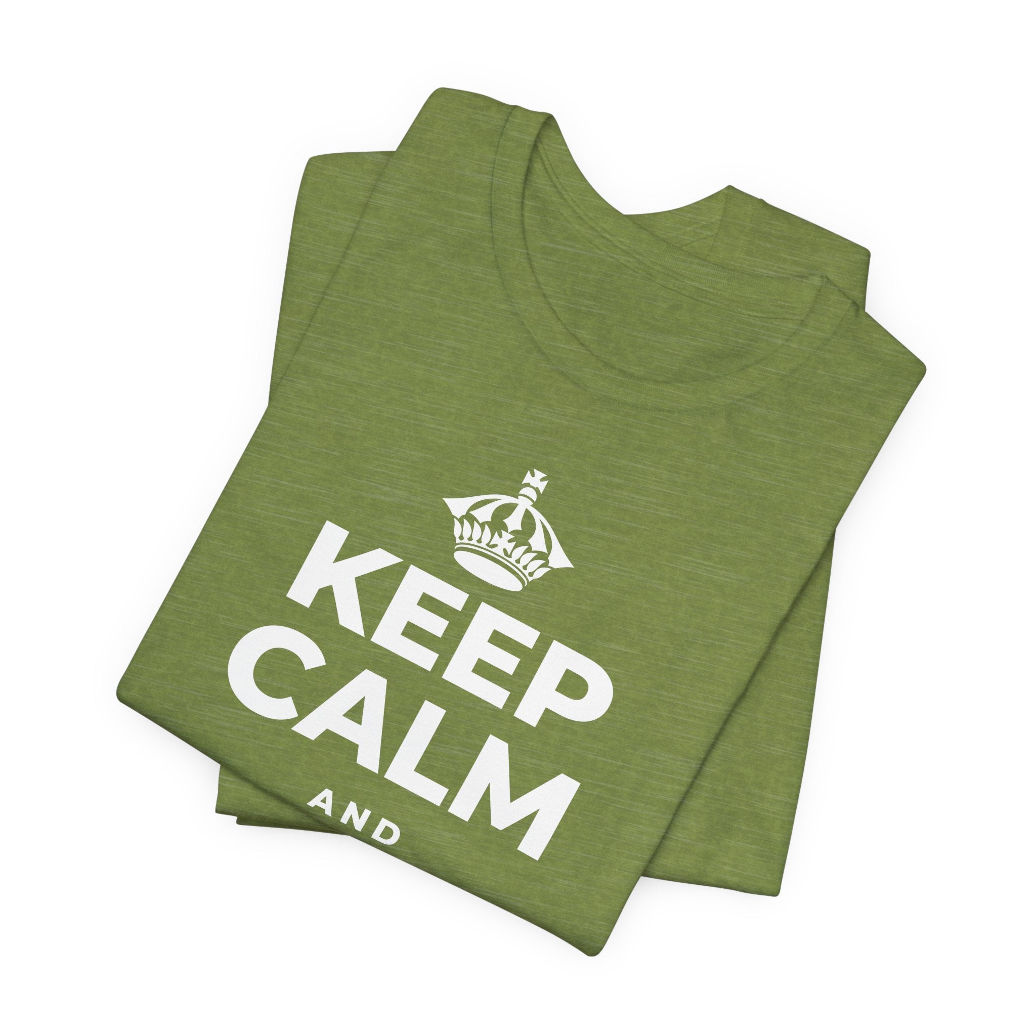 KEEP CALM AND PAY IT FORWARD T-Shirt (Baby Blue–Silver)