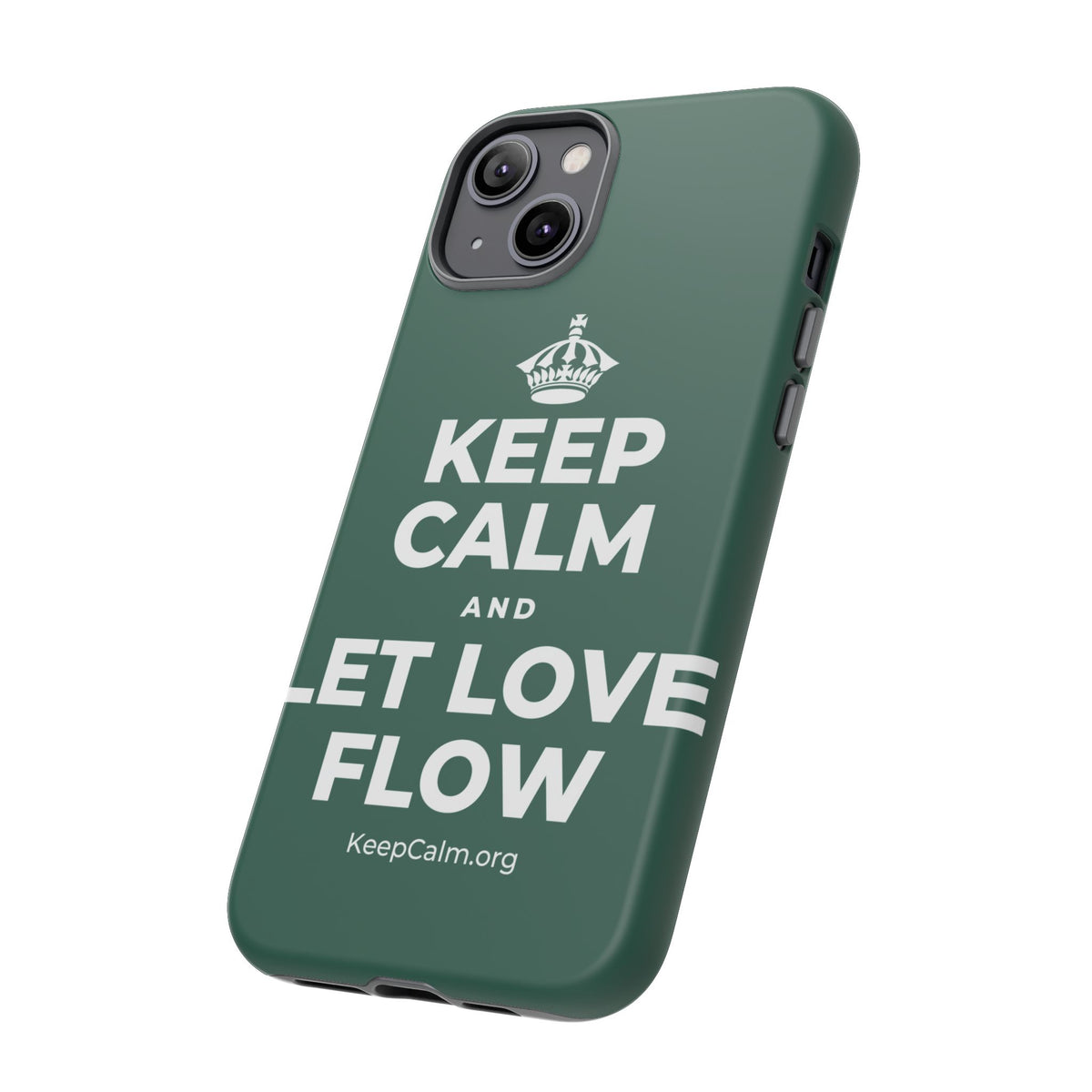 KEEP CALM AND LET LOVE FLOW Phone Case