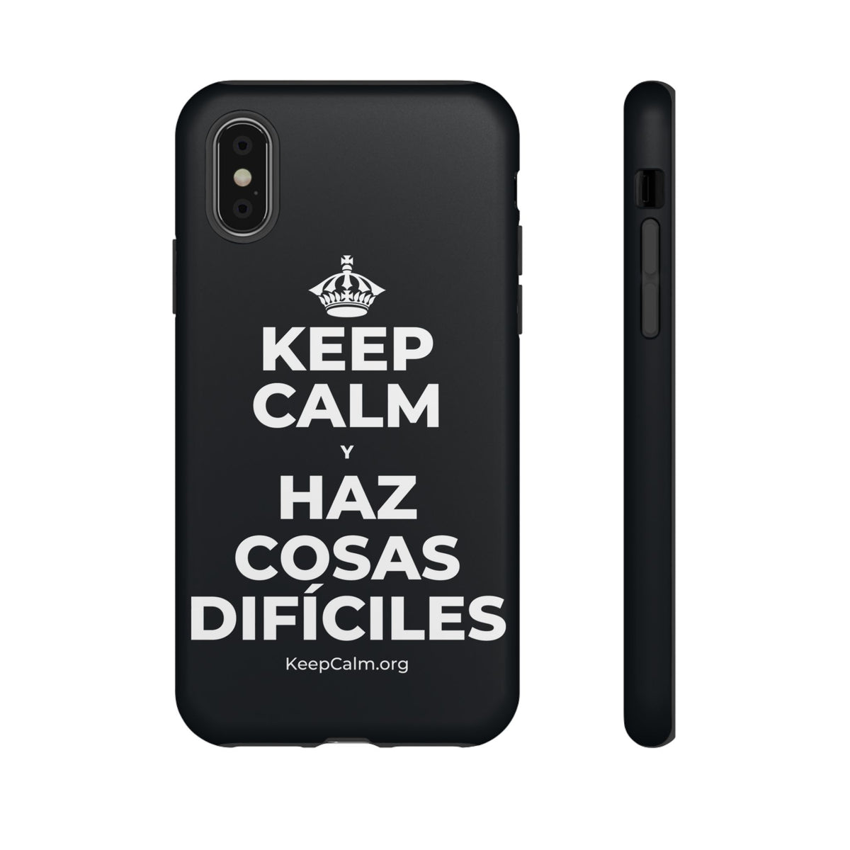 KEEP CALM Y HAZ COSAS DIFÍCILES Phone Case (Dark)