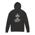 KEEP CALM AND BE STRONG LIKE A 🦕 Hooded Long Sleeve Tee