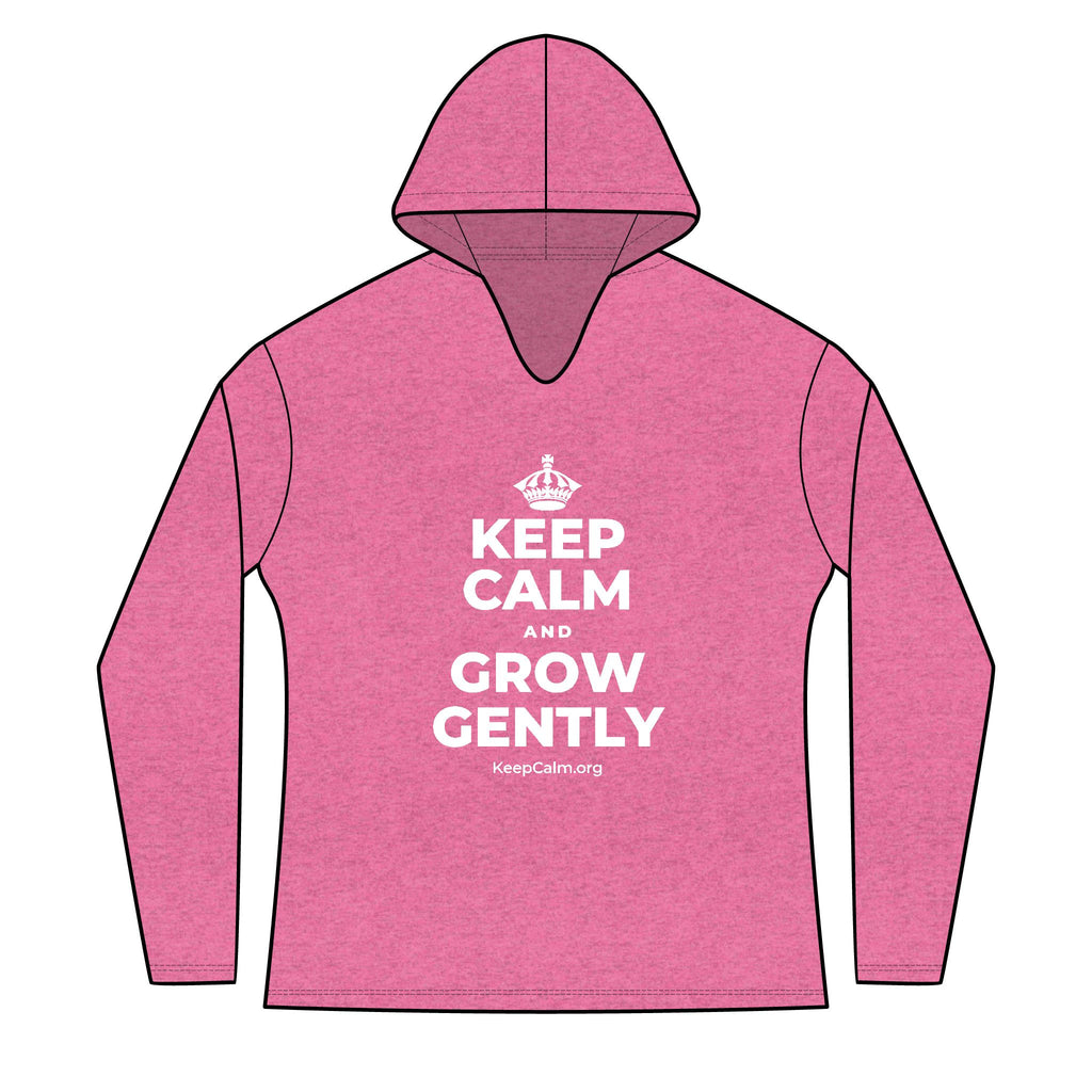 KEEP CALM AND GROW GENTLY Women's Long Sleeve Hoodie