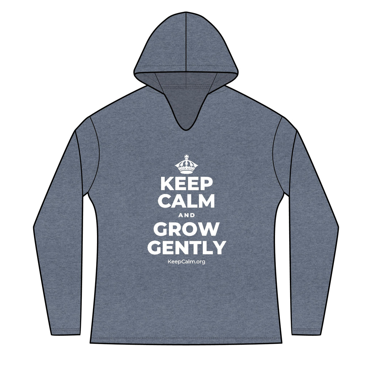 KEEP CALM AND GROW GENTLY Women's Long Sleeve Hoodie