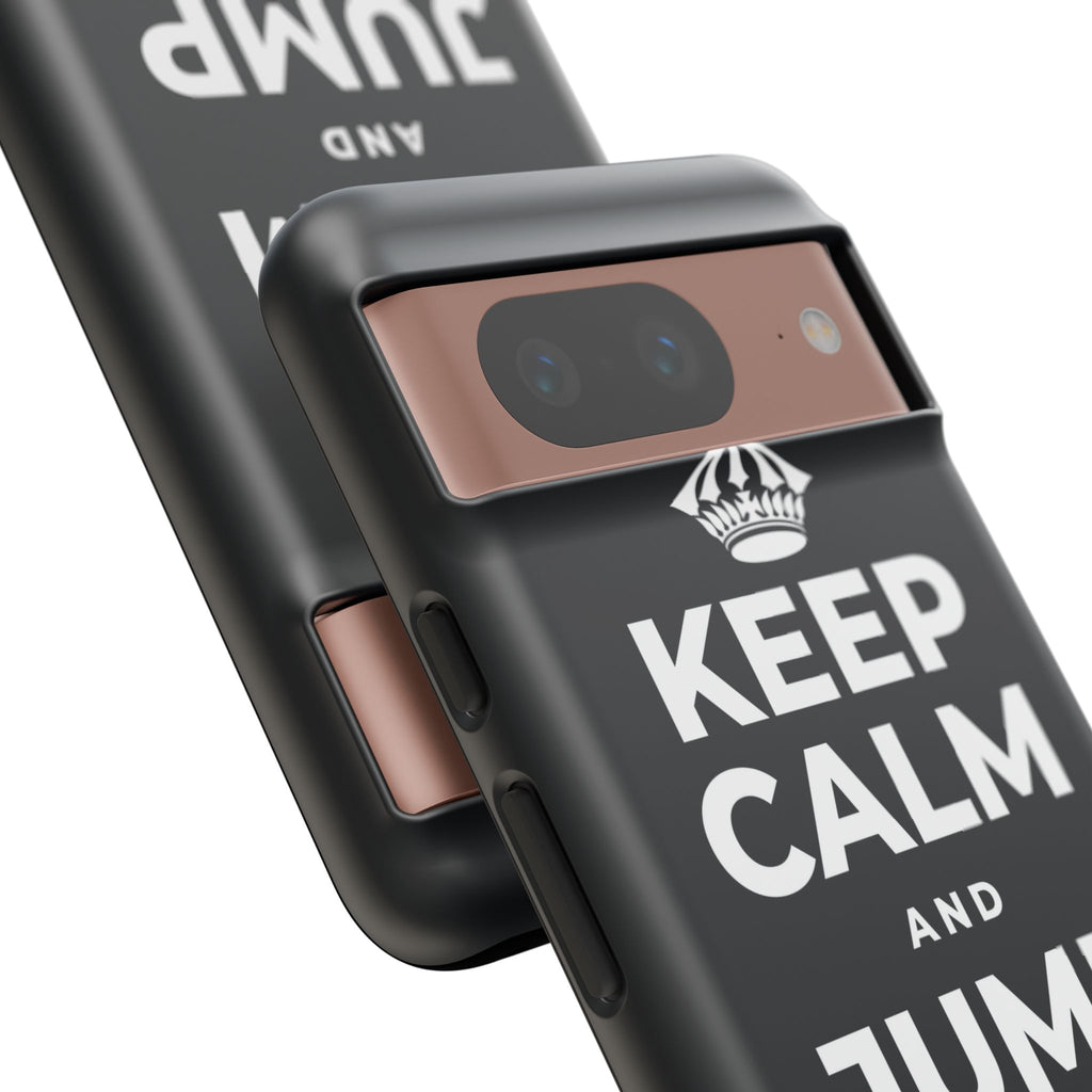 KEEP CALM AND JUMP IN A PUDDLE Phone Case (Dark)