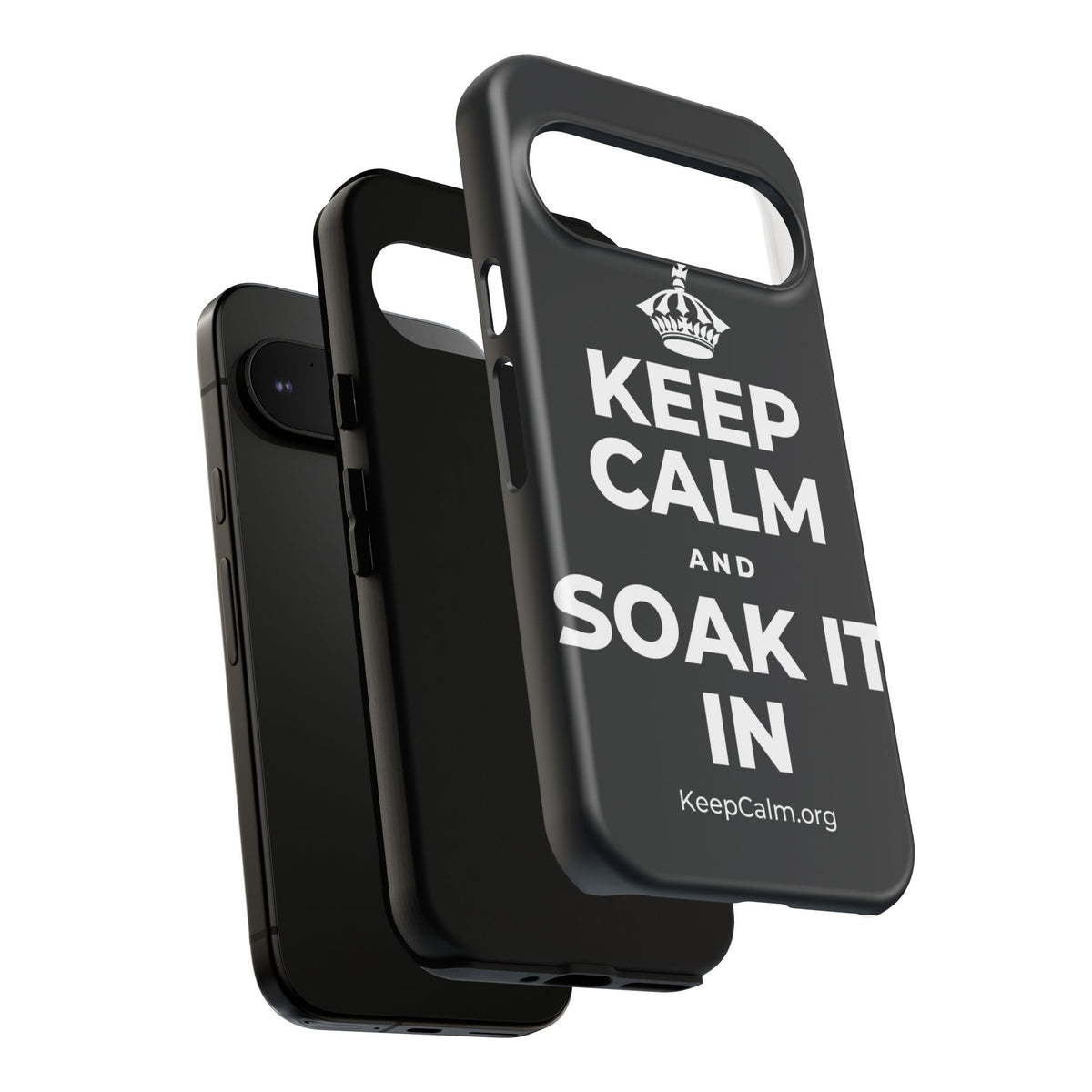 KEEP CALM AND SOAK IT IN Phone Case (Dark)