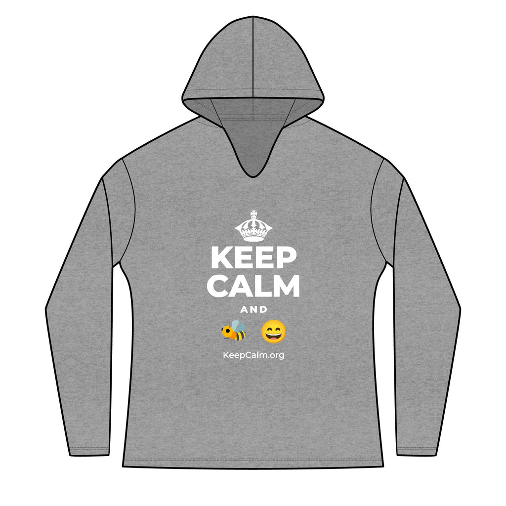 KEEP CALM AND 🐝 😄 Women's Long Sleeve Hoodie