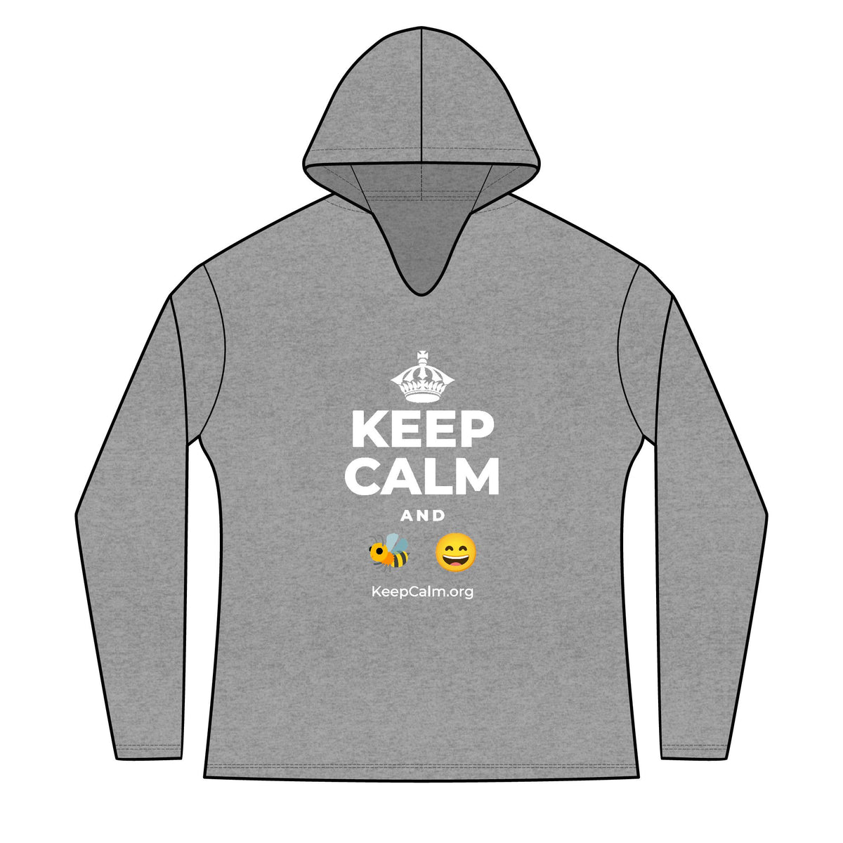 KEEP CALM AND 🐝 😄 Women's Long Sleeve Hoodie