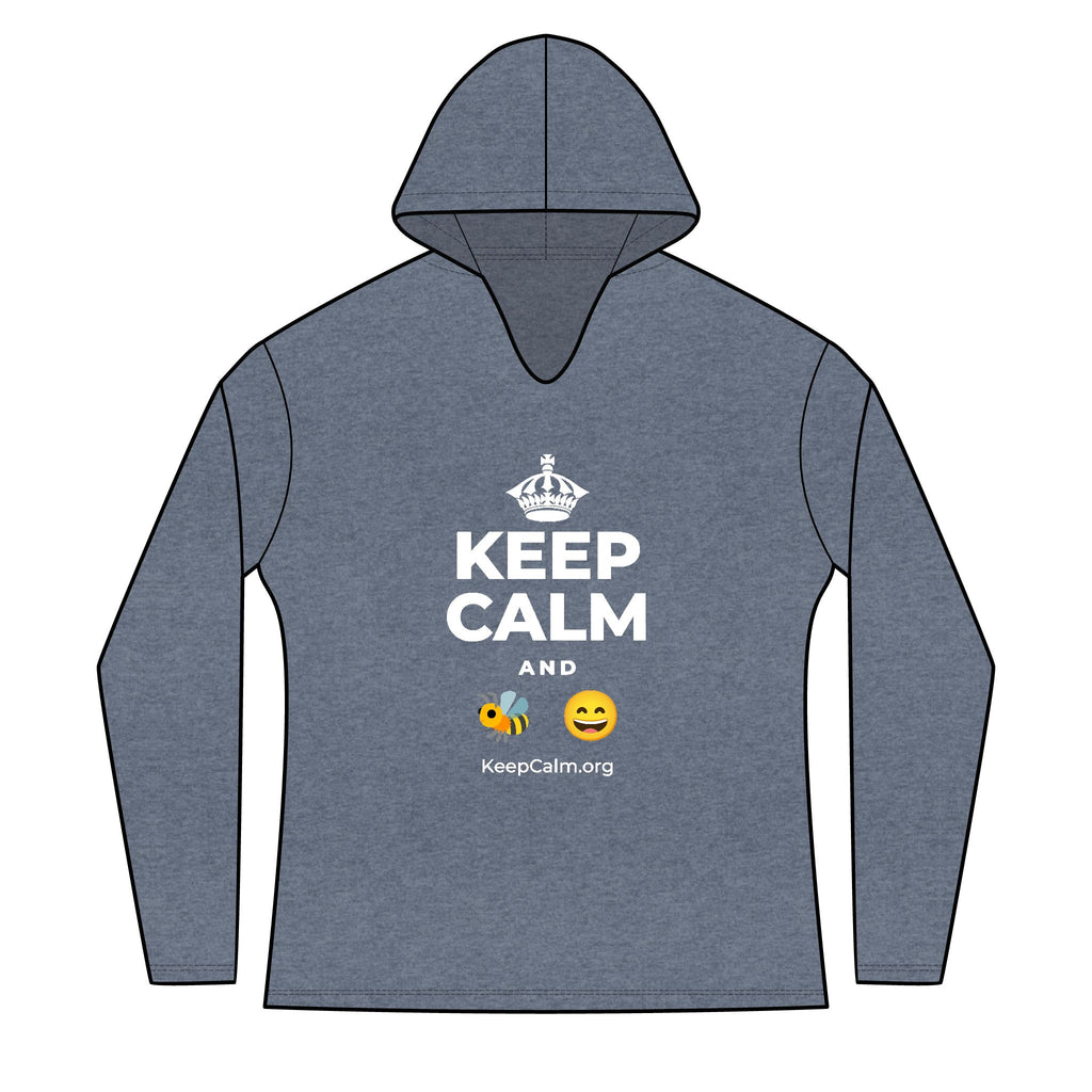 KEEP CALM AND 🐝 😄 Women's Long Sleeve Hoodie