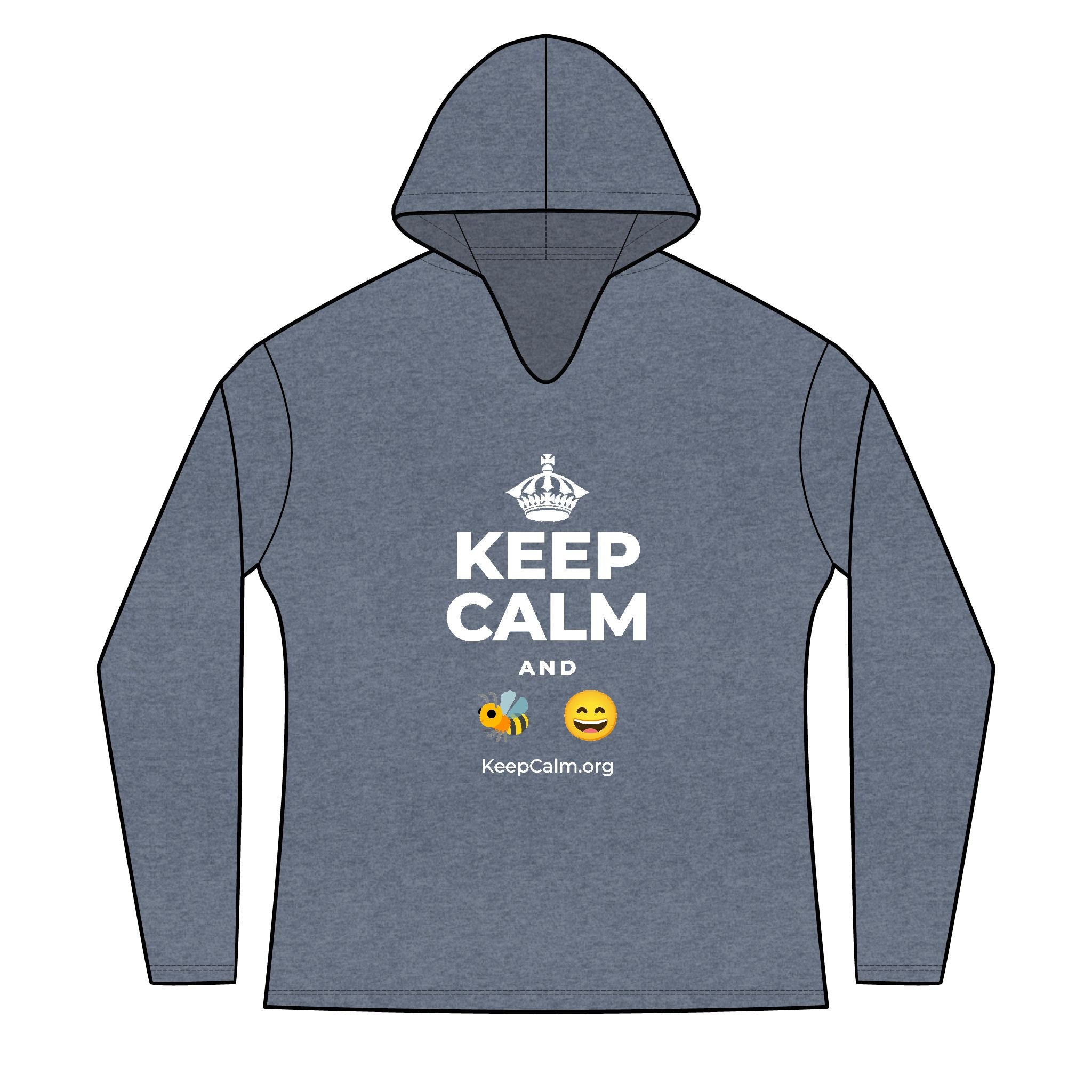 KEEP CALM AND 🐝 😄 Women's Long Sleeve Hoodie