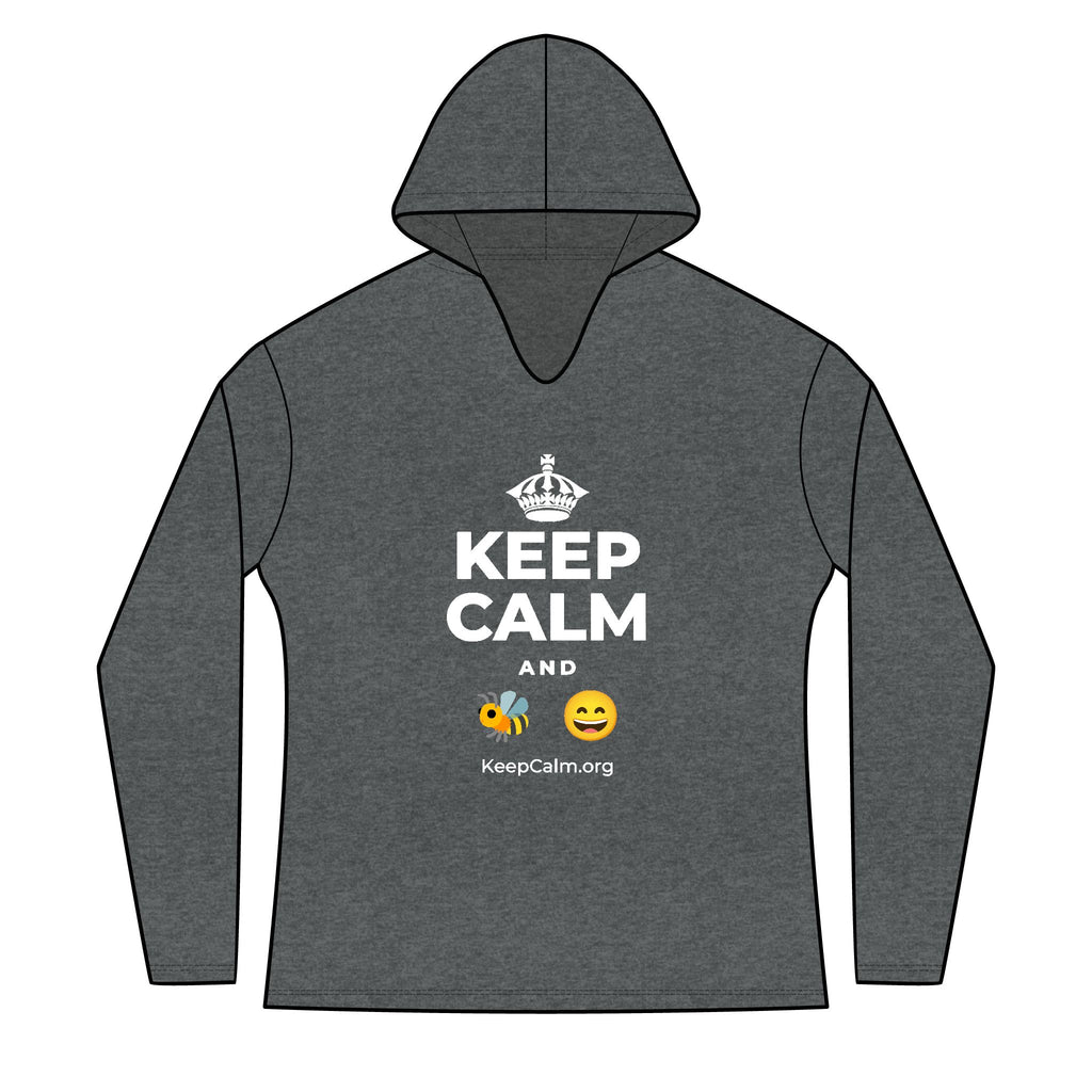 KEEP CALM AND 🐝 😄 Women's Long Sleeve Hoodie