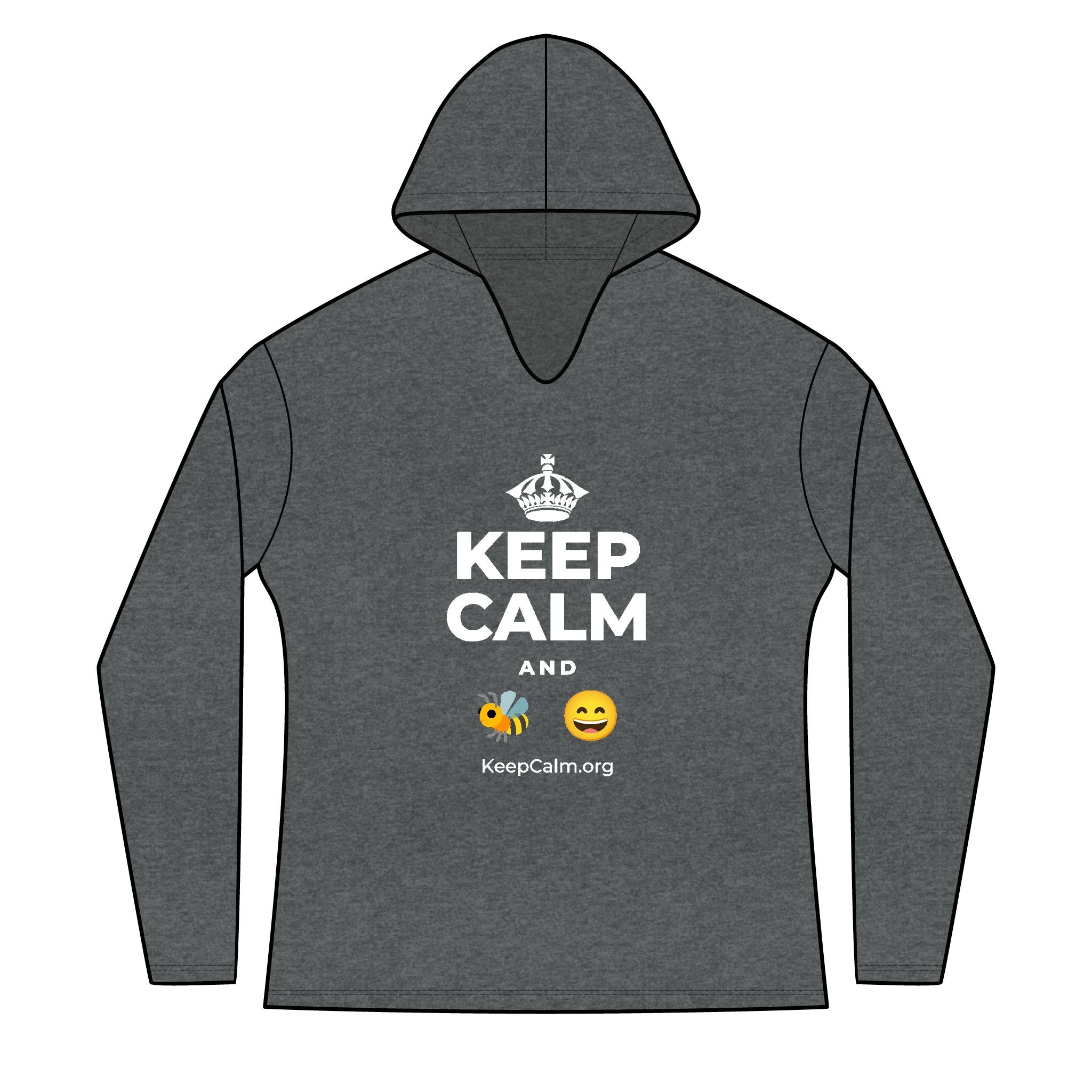 KEEP CALM AND 🐝 😄 Women's Long Sleeve Hoodie