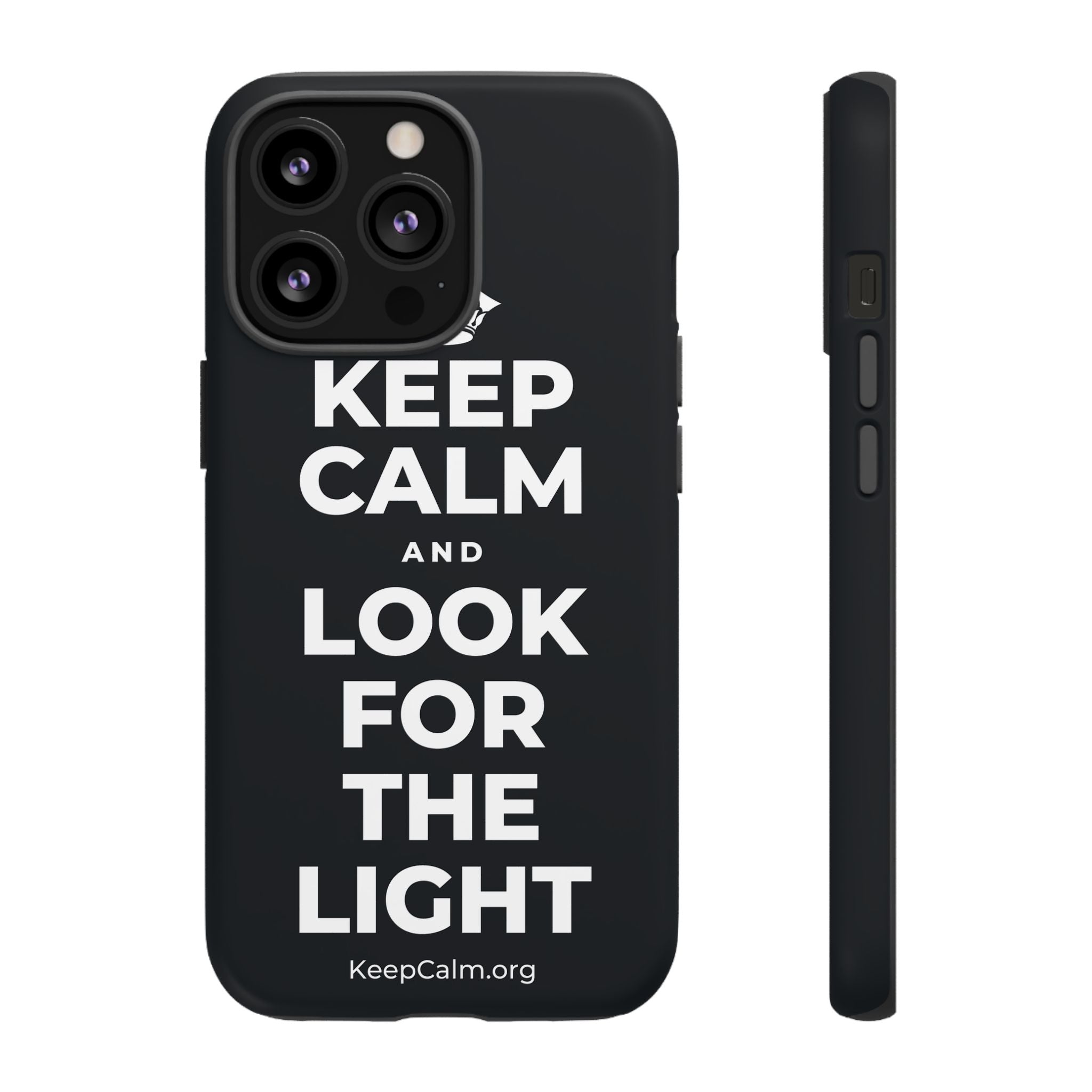 KEEP CALM AND LOOK FOR THE LIGHT Phone Case (Dark)