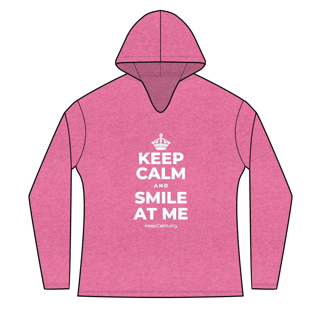 KEEP CALM AND SMILE AT ME Women's Long Sleeve Hoodie
