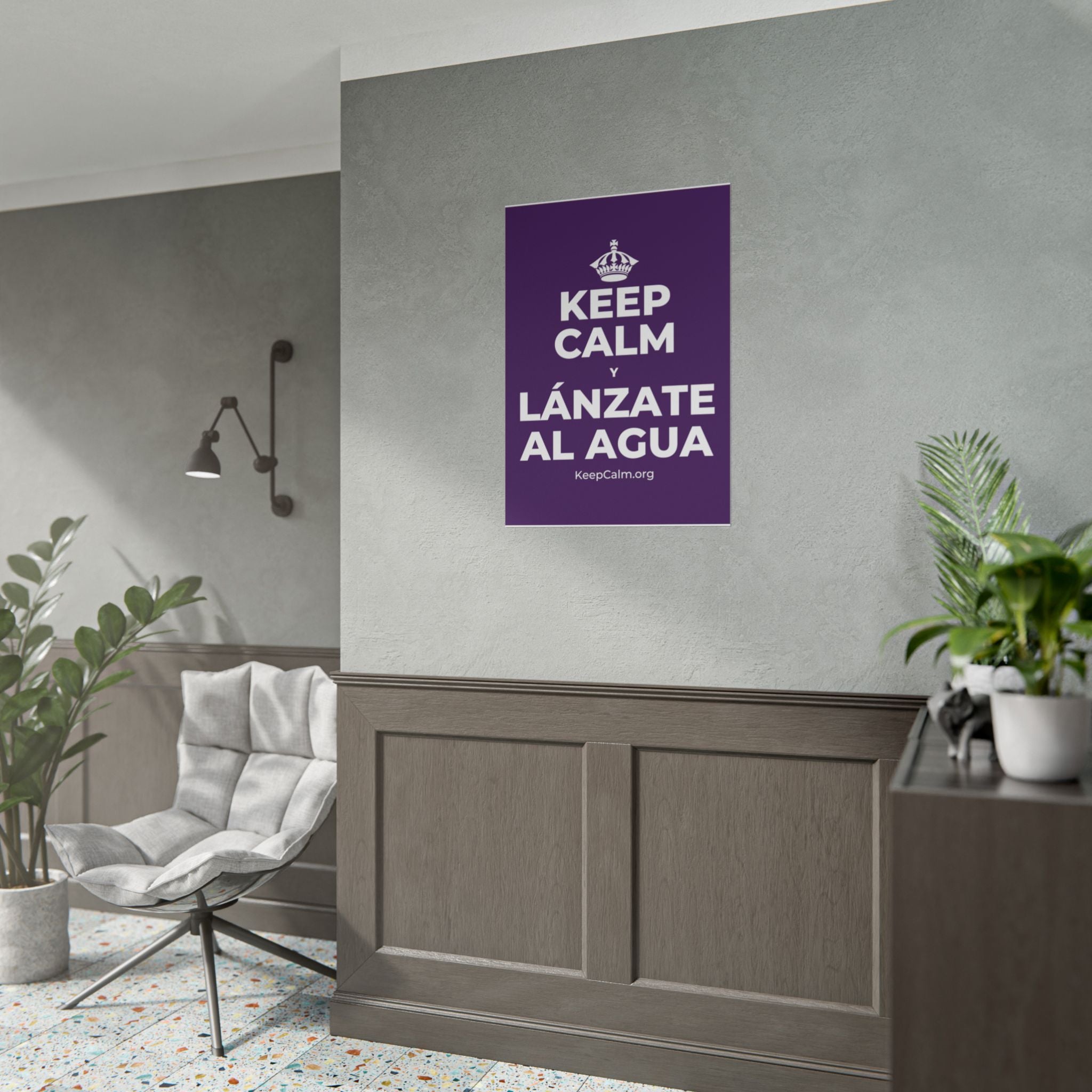 KEEP CALM Y LÁNZATE AL AGUA Poster