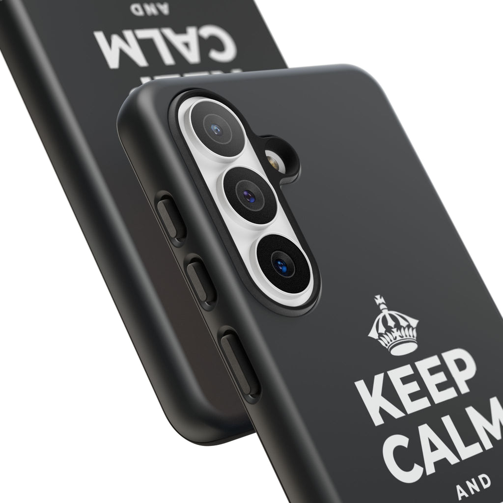KEEP CALM AND UNCLENCH Phone Case (Dark)