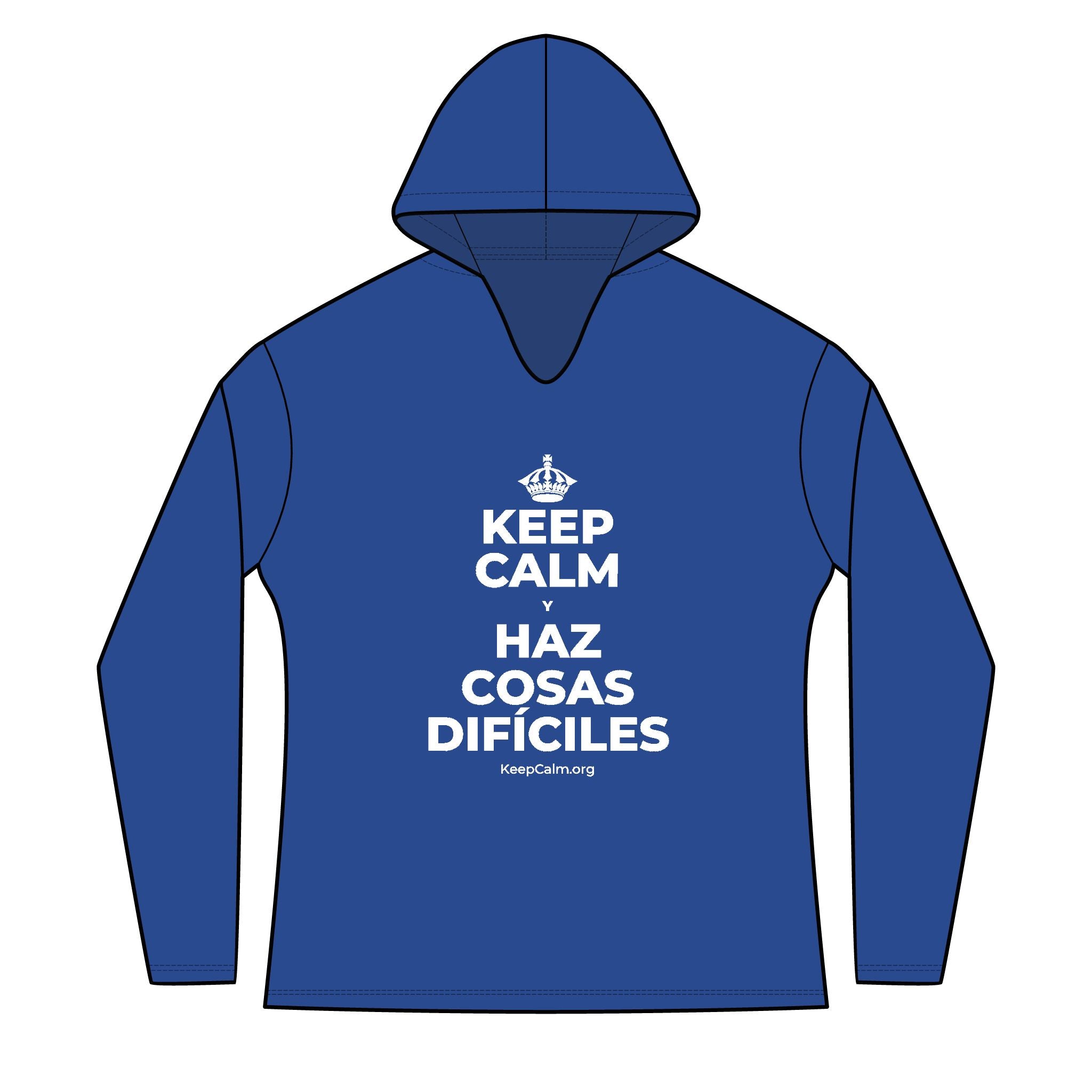KEEP CALM Y HAZ COSAS DIFÍCILES Women's Long Sleeve Hoodie