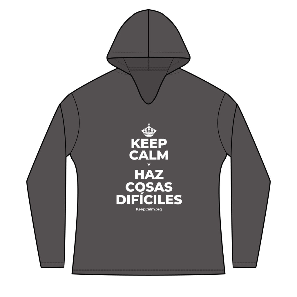 KEEP CALM Y HAZ COSAS DIFÍCILES Women's Long Sleeve Hoodie