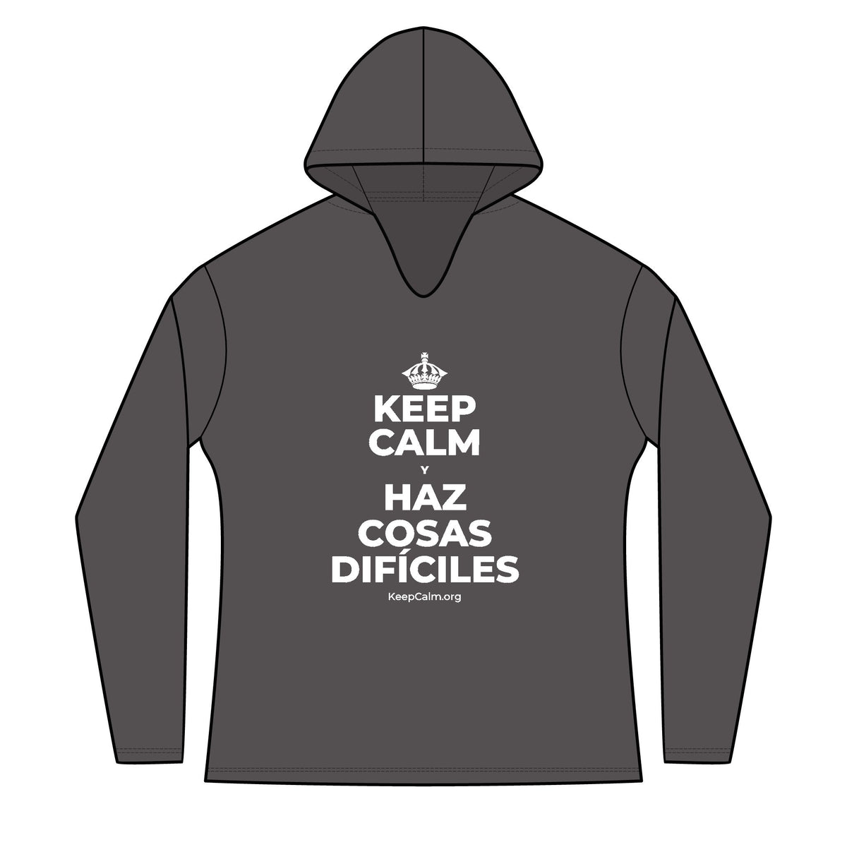 KEEP CALM Y HAZ COSAS DIFÍCILES Women's Long Sleeve Hoodie