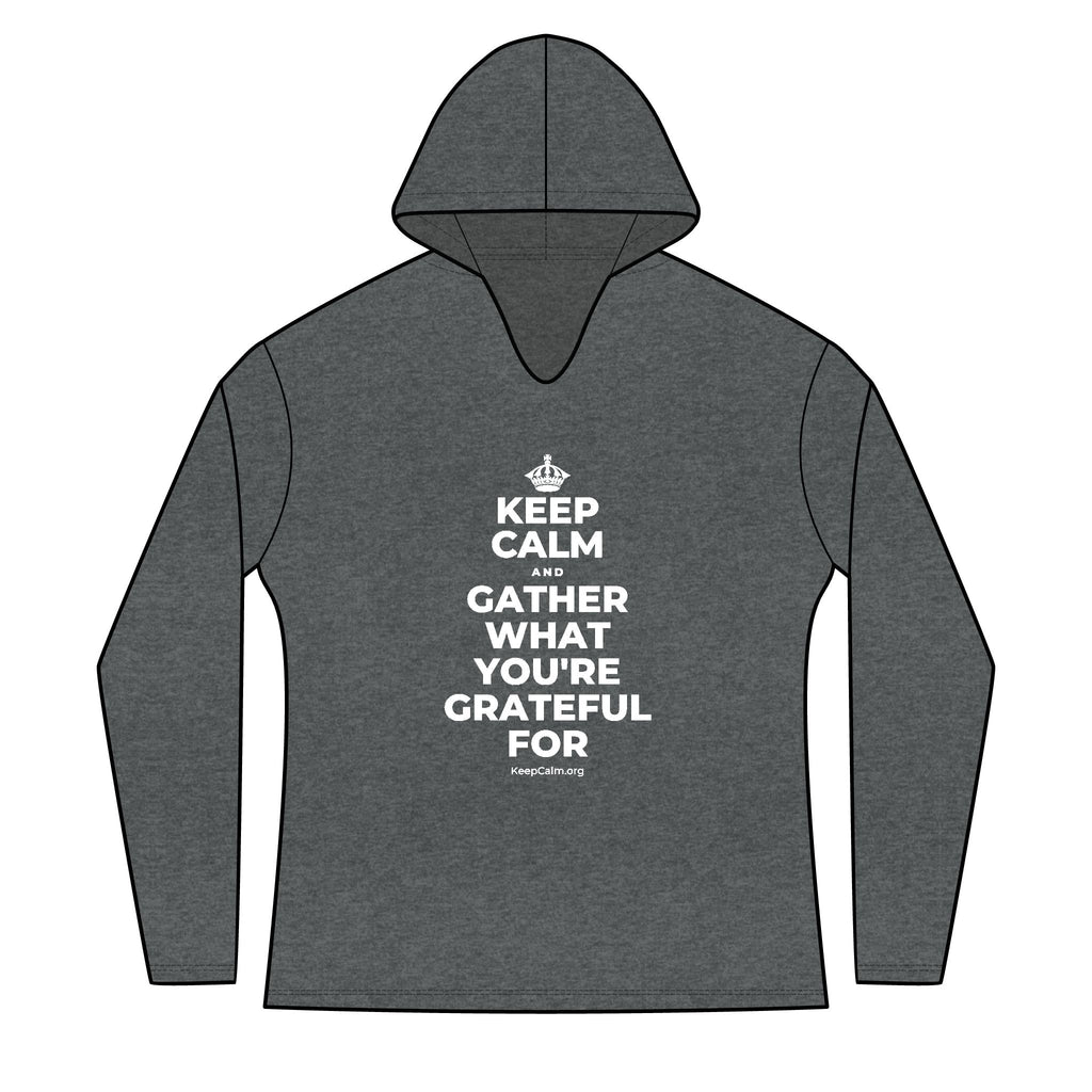 KEEP CALM AND GATHER WHAT YOU'RE GRATEFUL FOR Women's Long Sleeve Hoodie