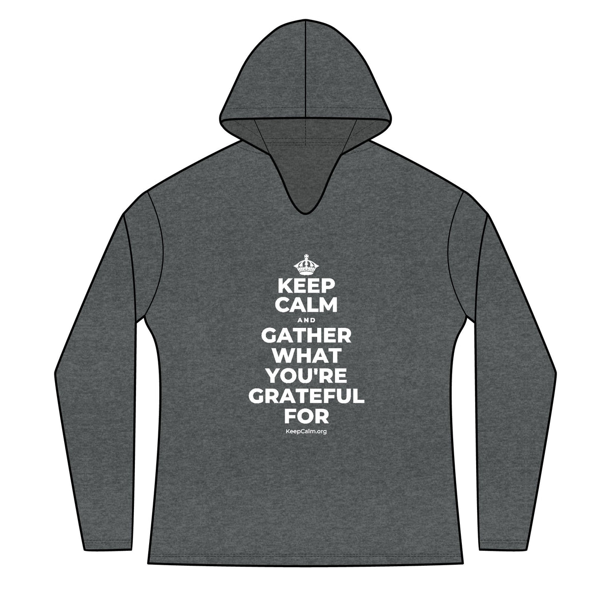 KEEP CALM AND GATHER WHAT YOU'RE GRATEFUL FOR Women's Long Sleeve Hoodie