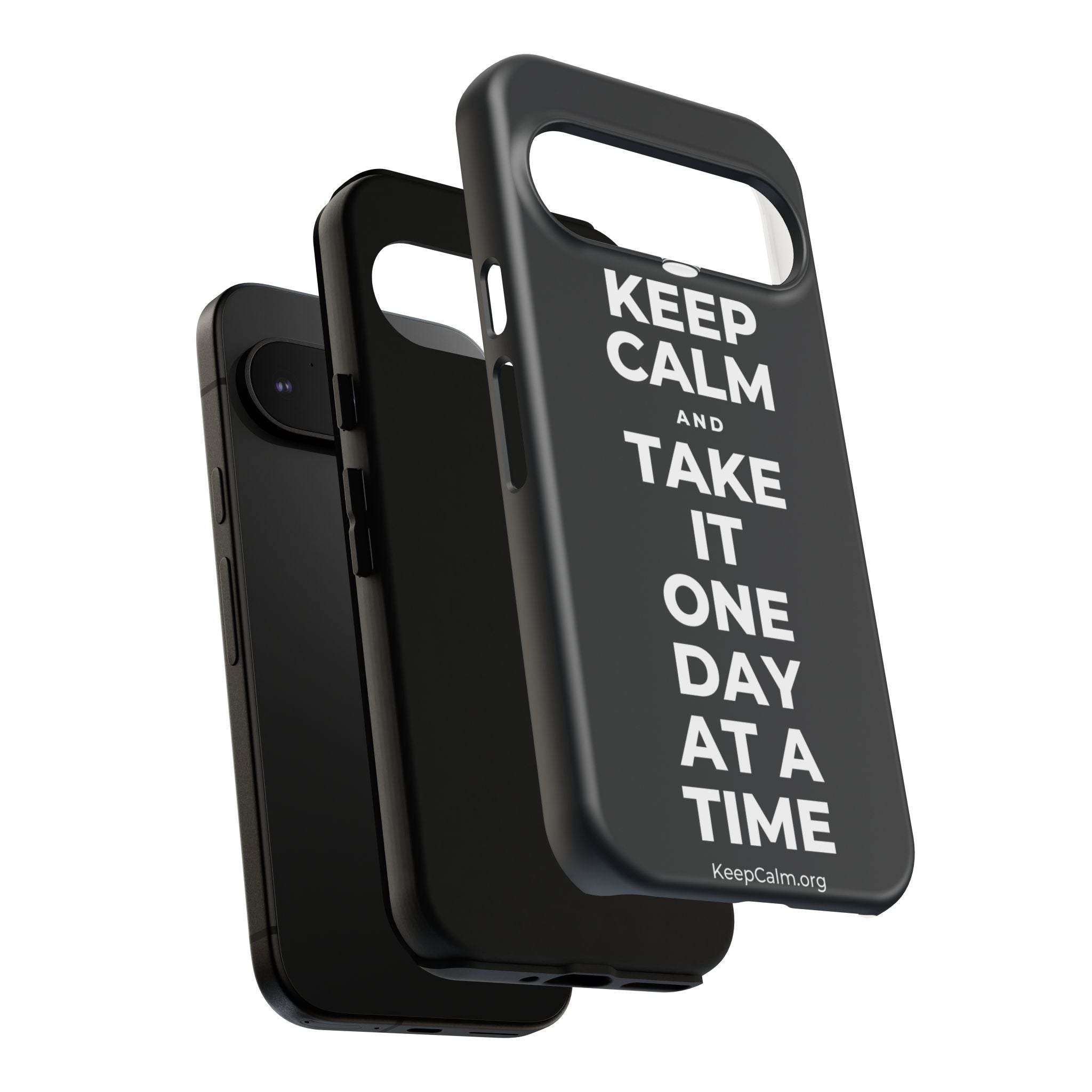 KEEP CALM AND TAKE IT ONE DAY AT A TIME Phone Case (Dark)