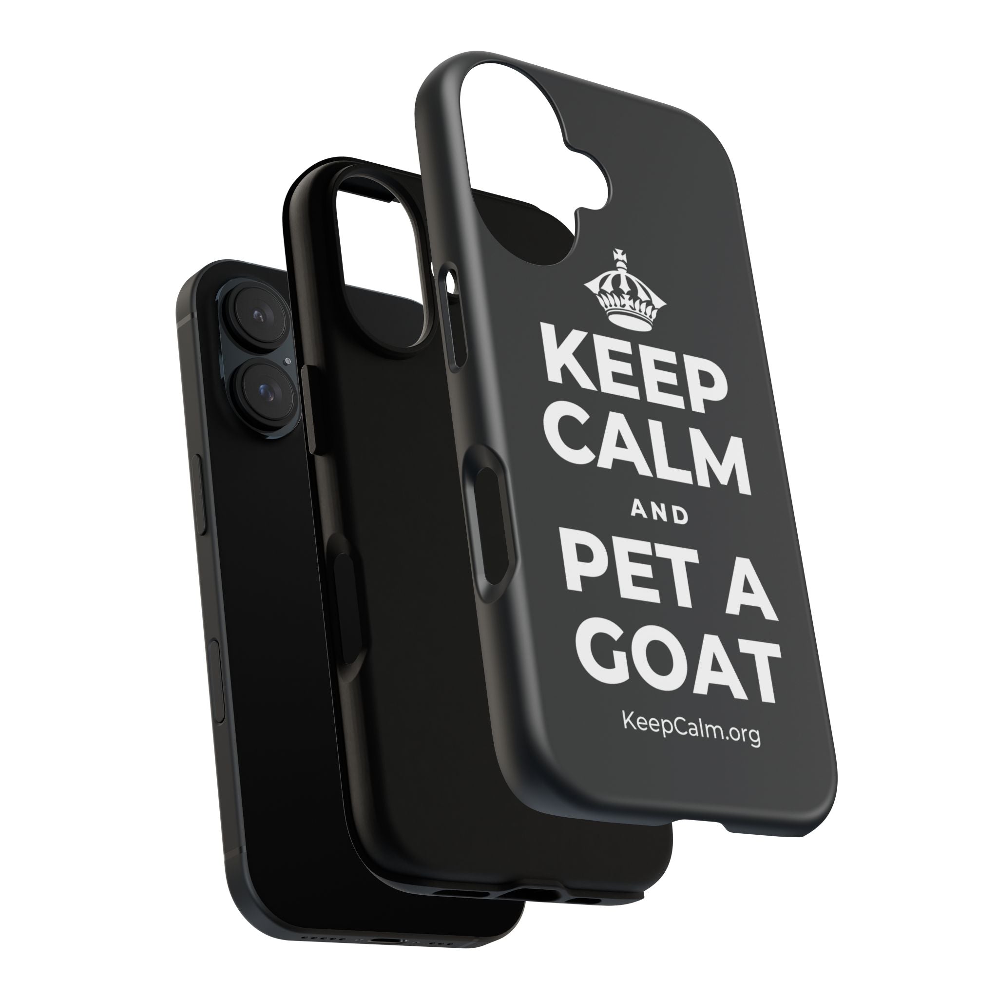 KEEP CALM AND PET A GOAT Phone Case (Dark)