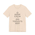 KEEP CALM AND DO TODAY'S REP T-Shirt (Soft Cream–Heather Mauve)