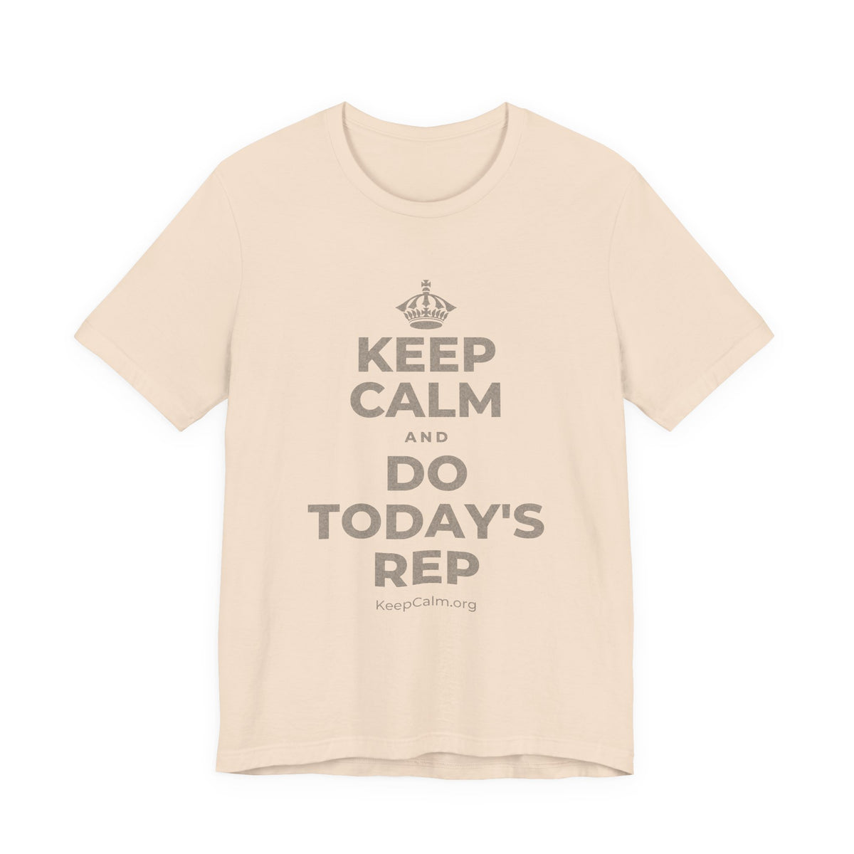 KEEP CALM AND DO TODAY'S REP T-Shirt (Soft Cream–Heather Mauve)