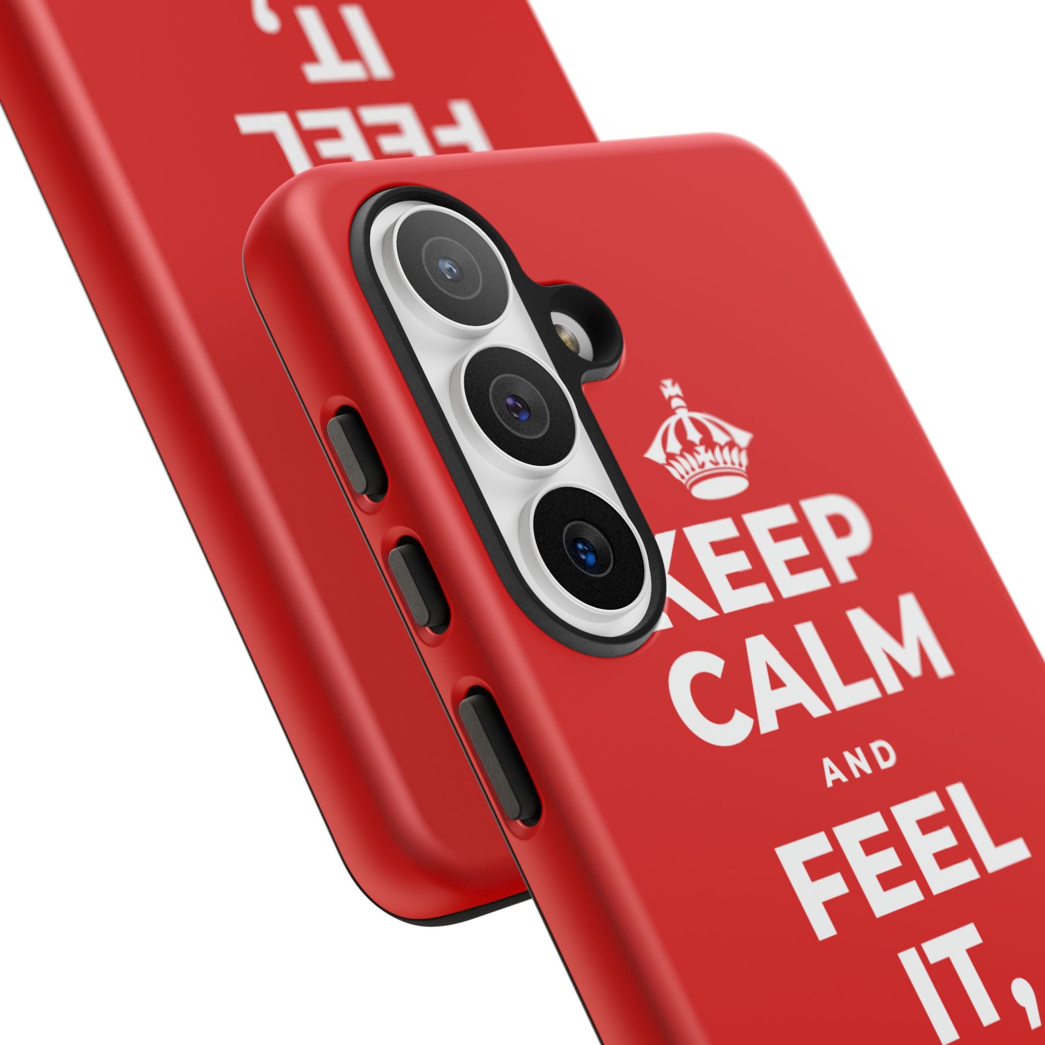 KEEP CALM AND FEEL IT, NOT FEED IT Phone Case