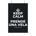 KEEP CALM Y PRENDE UNA VELA Satin Poster (Dark)