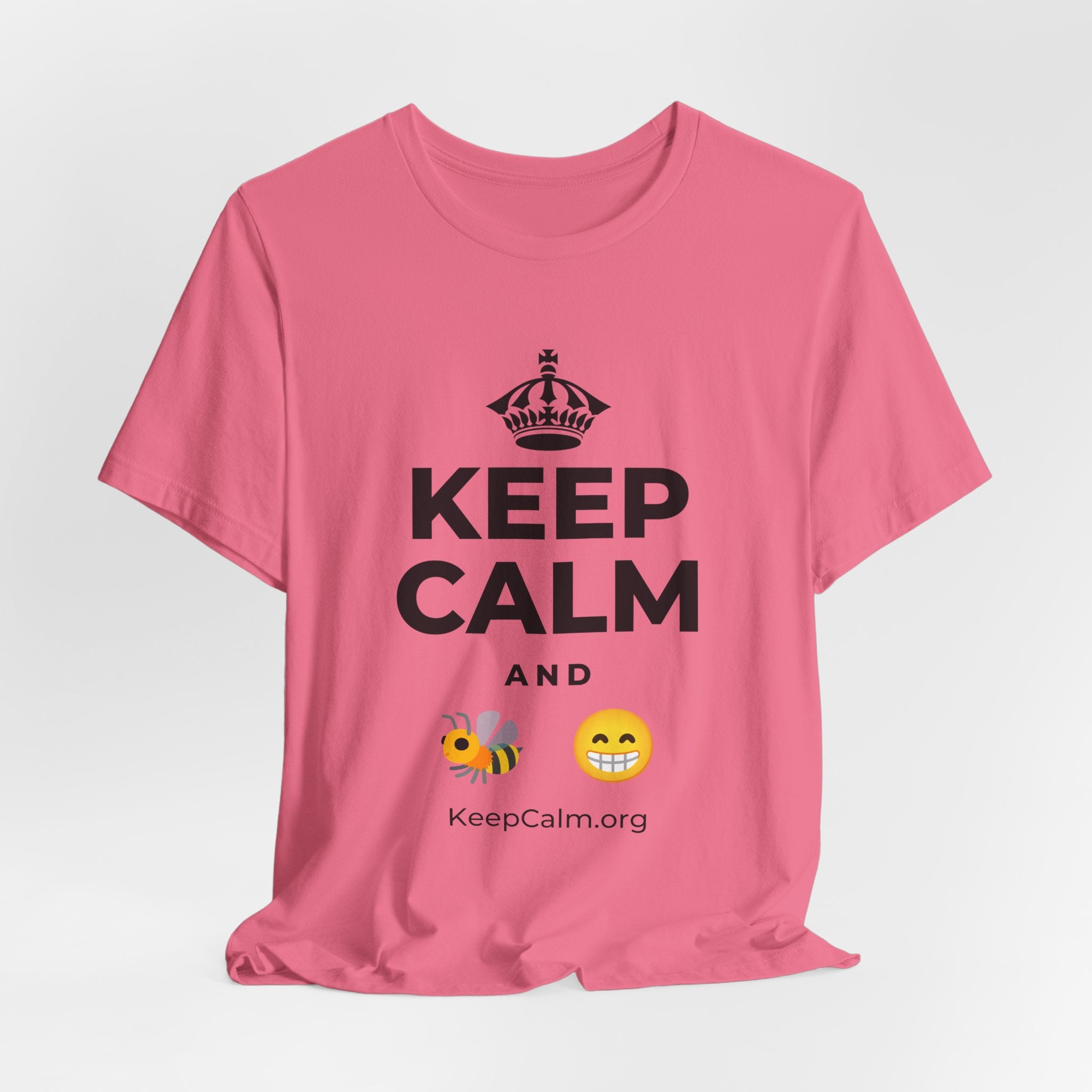 KEEP CALM AND BEE HAPPY T-Shirt (Military Green–Autumn)