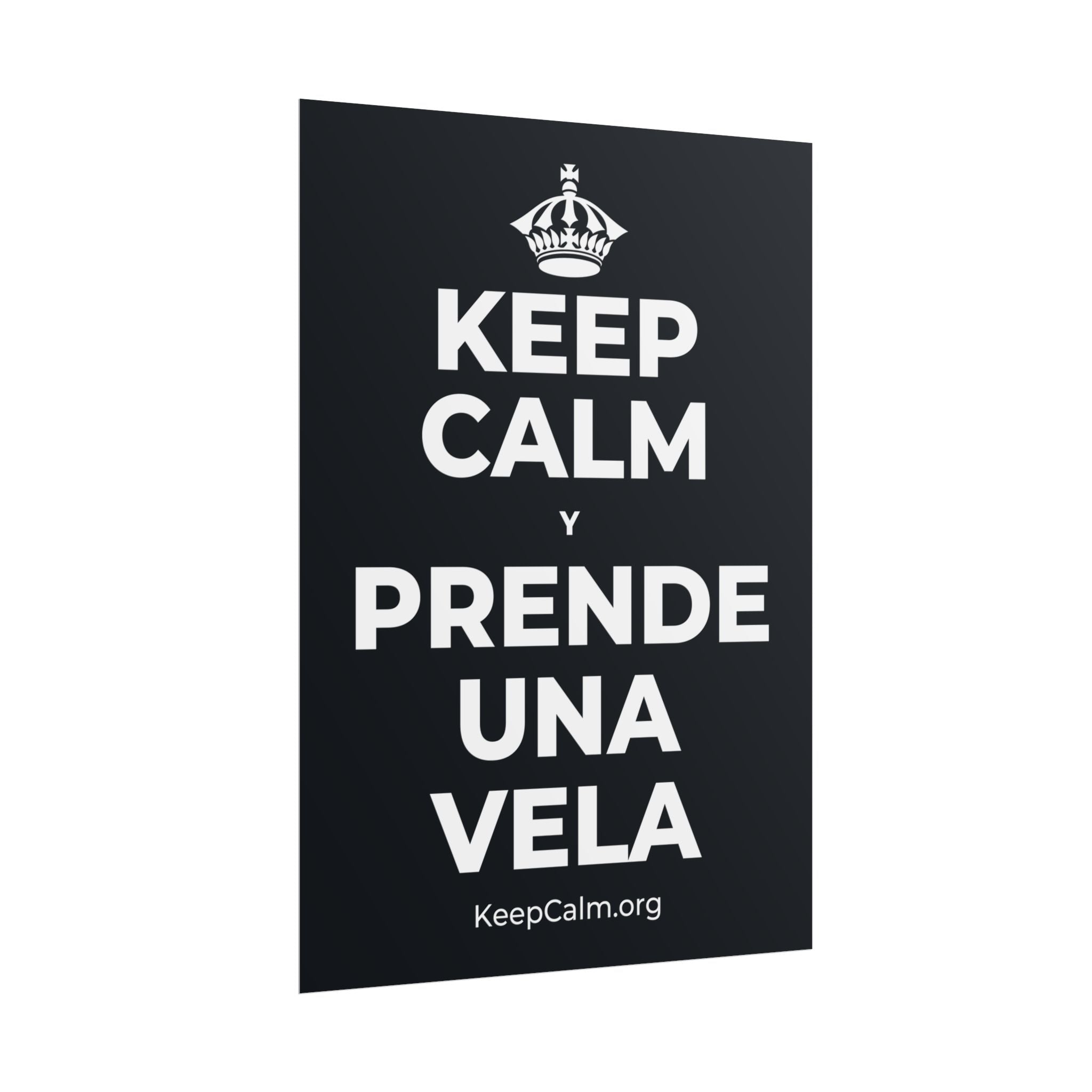 KEEP CALM Y PRENDE UNA VELA Poster (Dark)
