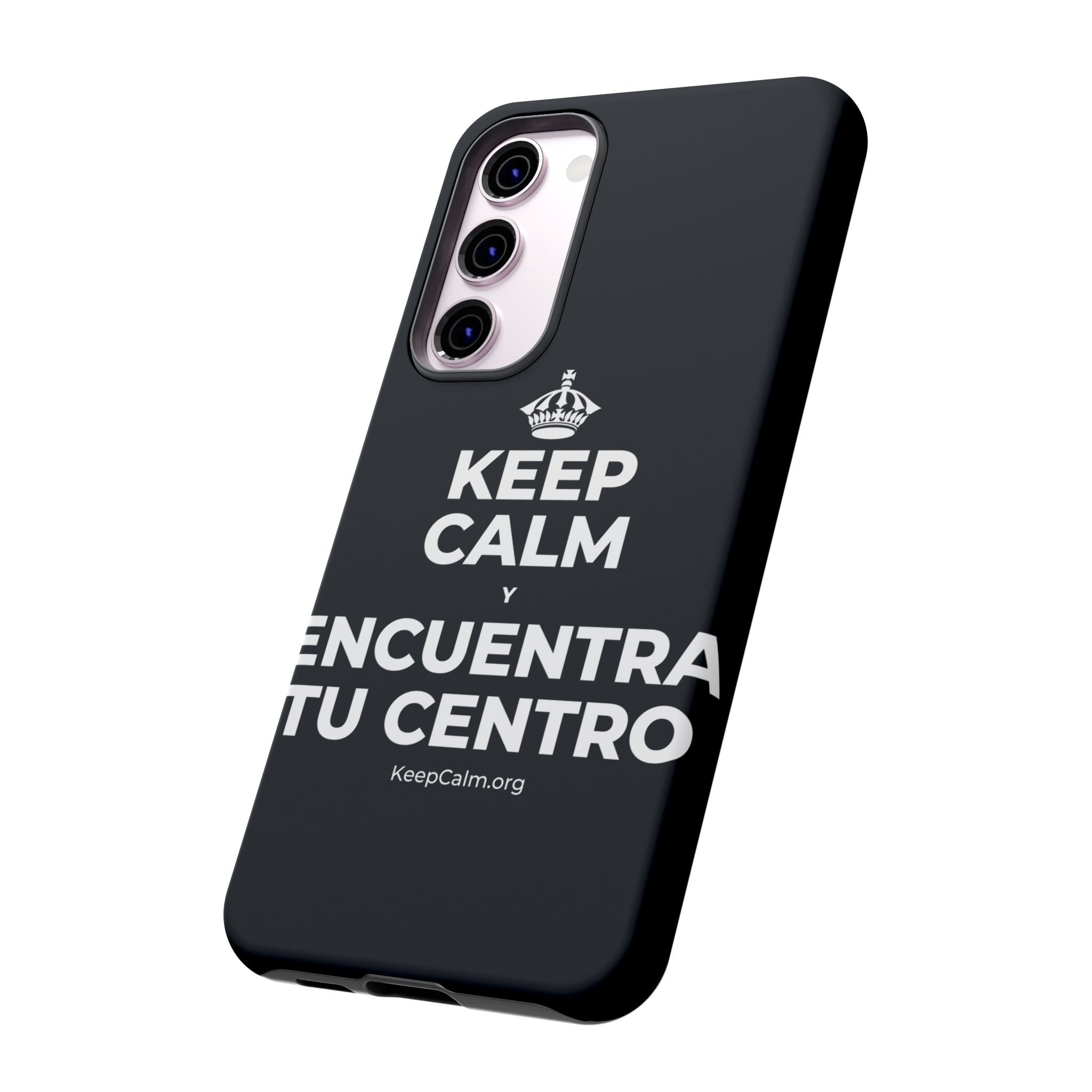 KEEP CALM Y ENCUENTRA TU CENTRO Phone Case (Dark)