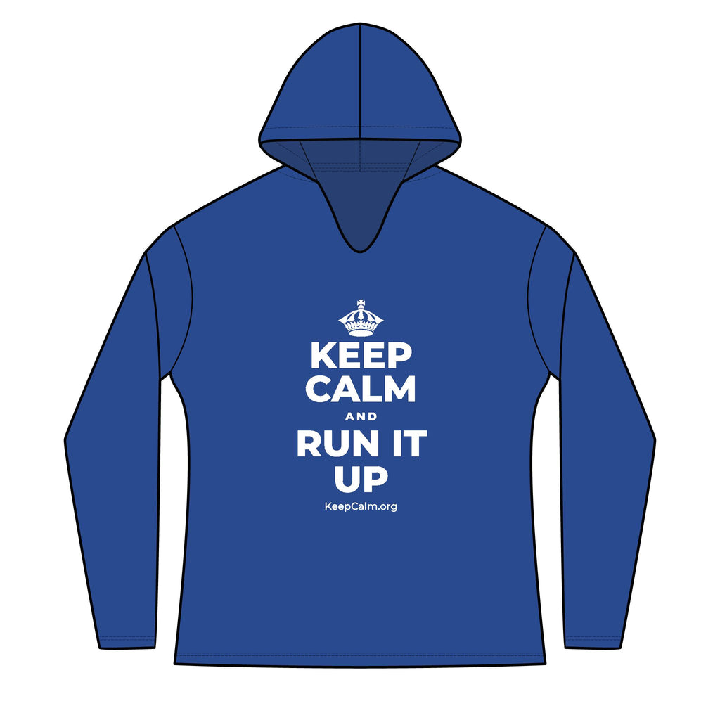 KEEP CALM AND RUN IT UP Women's Long Sleeve Hoodie