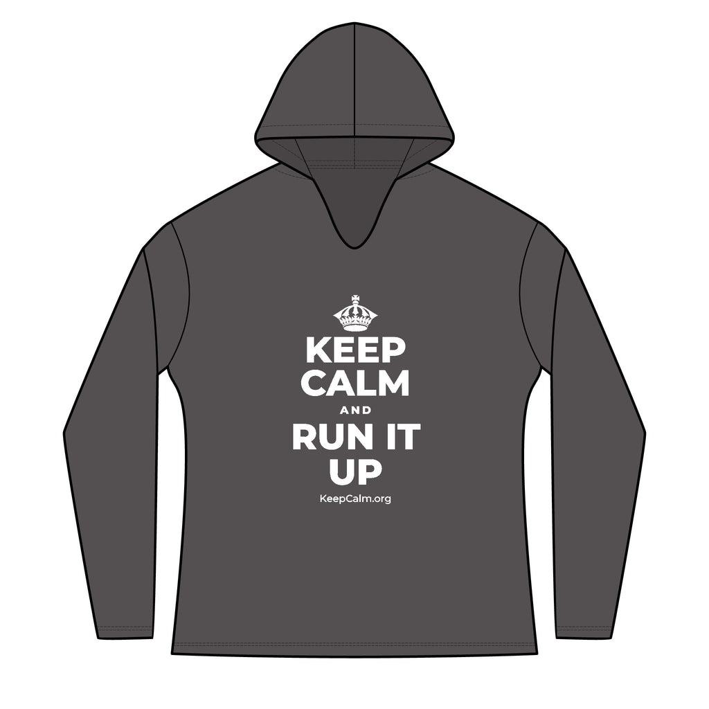KEEP CALM AND RUN IT UP Women's Long Sleeve Hoodie
