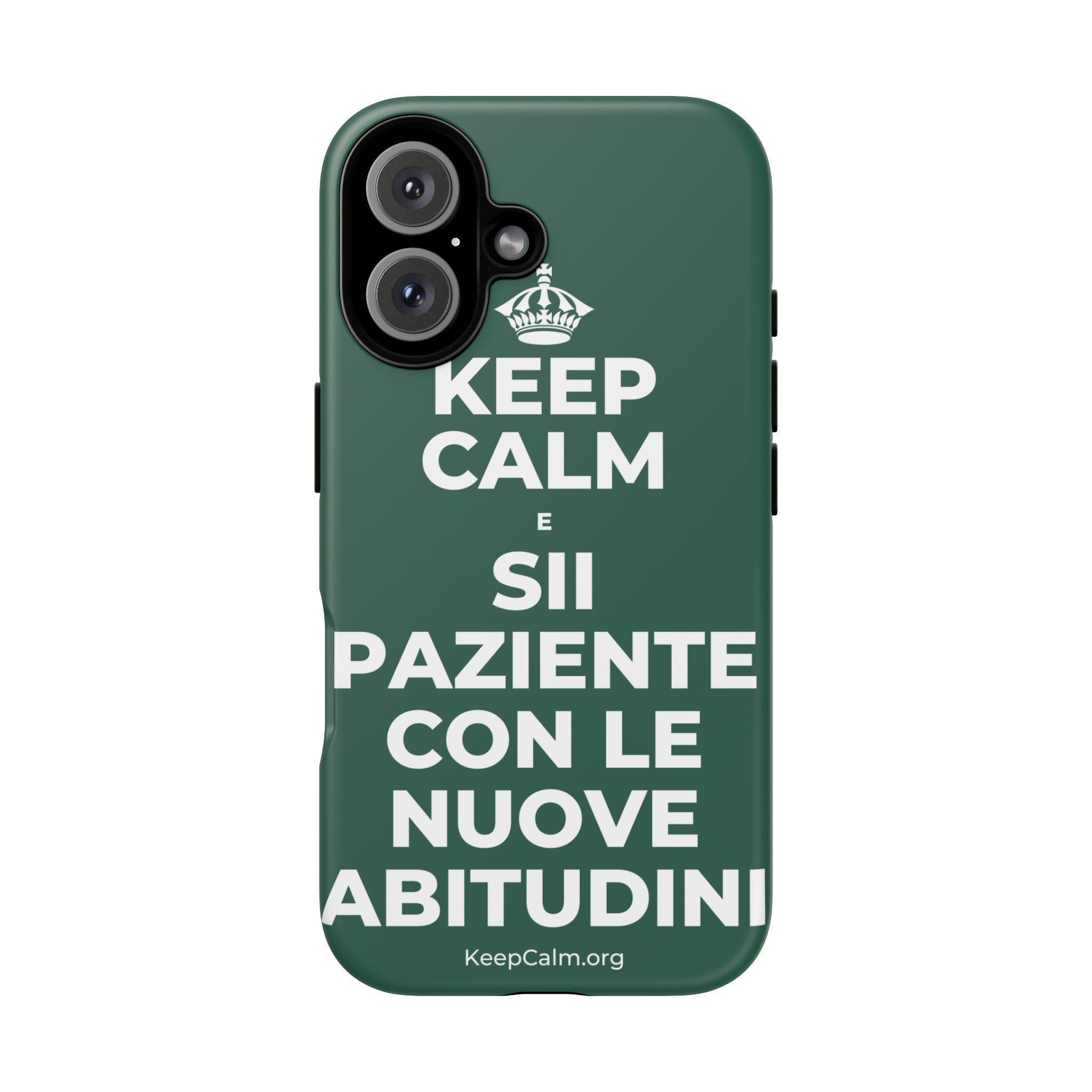 KEEP CALM E SII PAZIENTE CON LE NUOVE ABITUDINI Phone Case