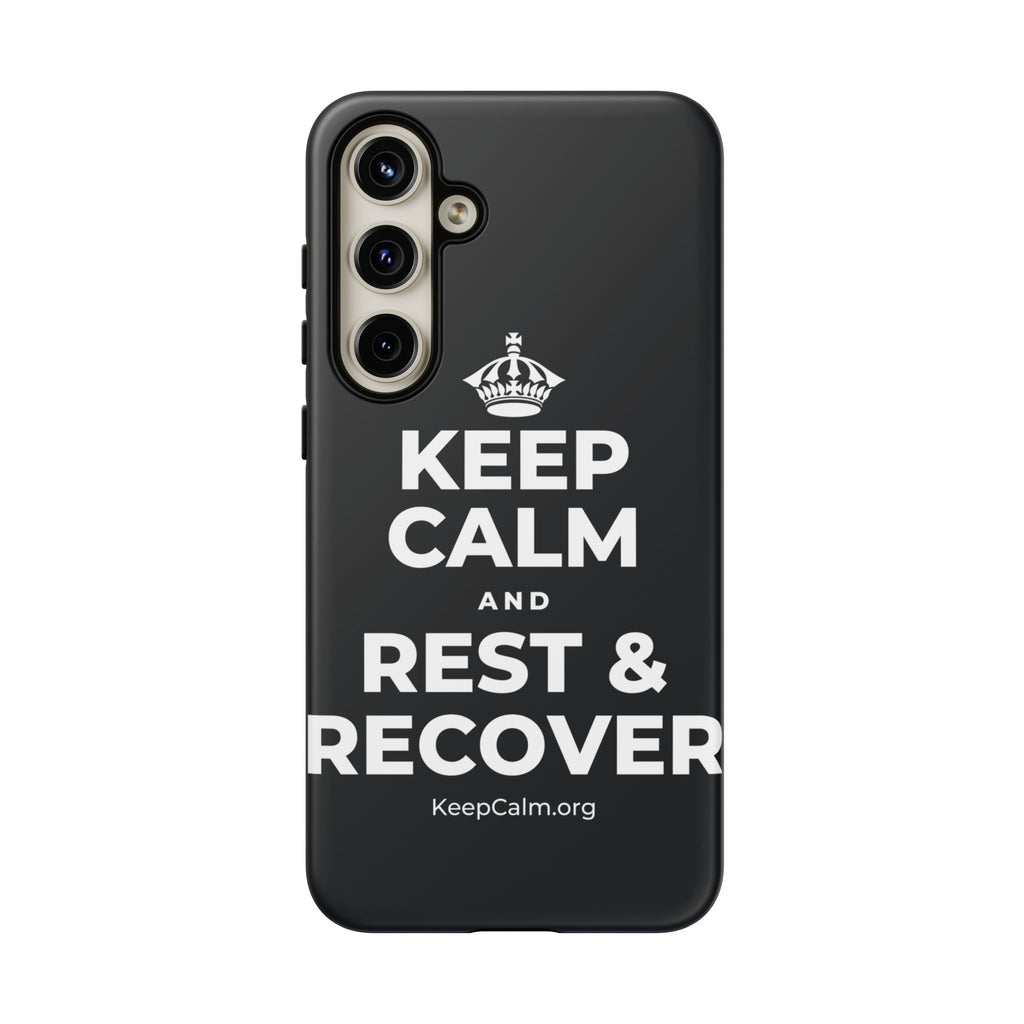 KEEP CALM AND REST & RECOVER Phone Case (Dark)