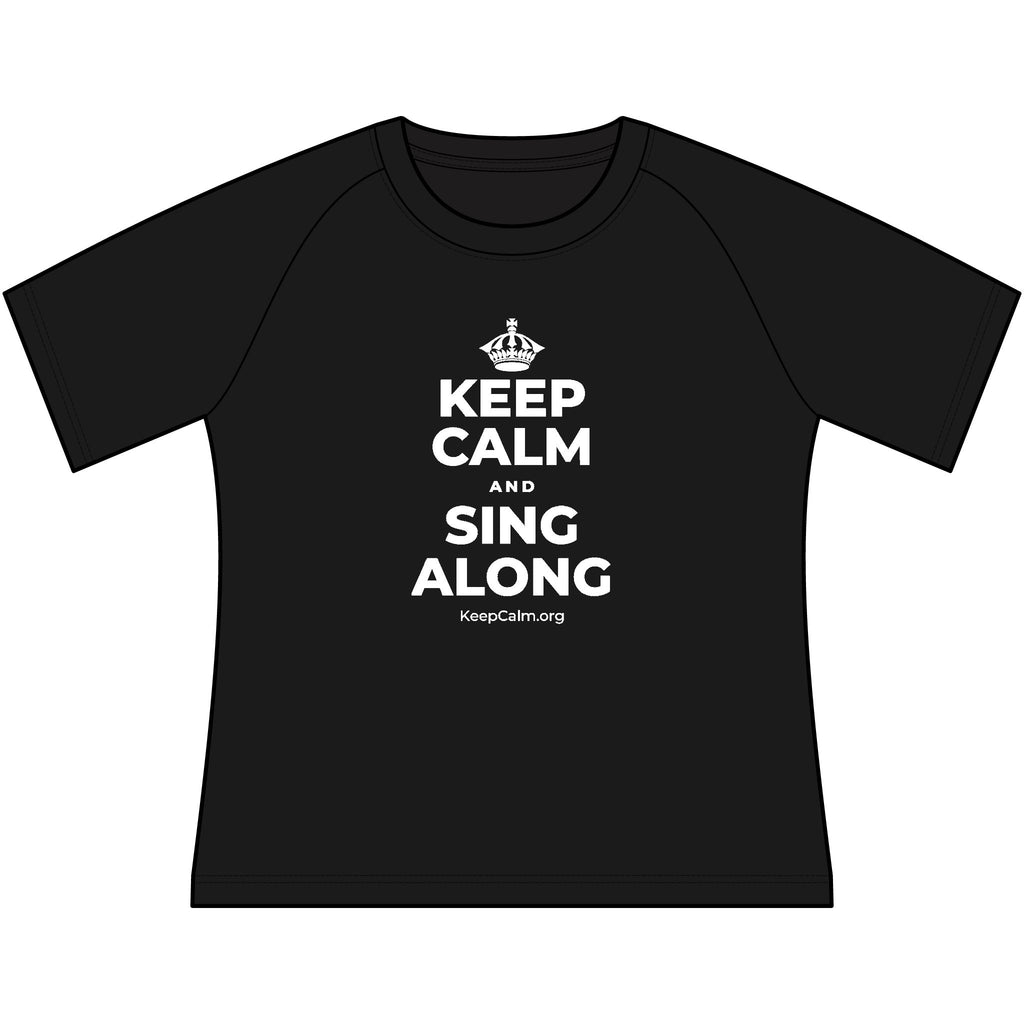 KEEP CALM AND SING ALONG Women's Raglan Tee