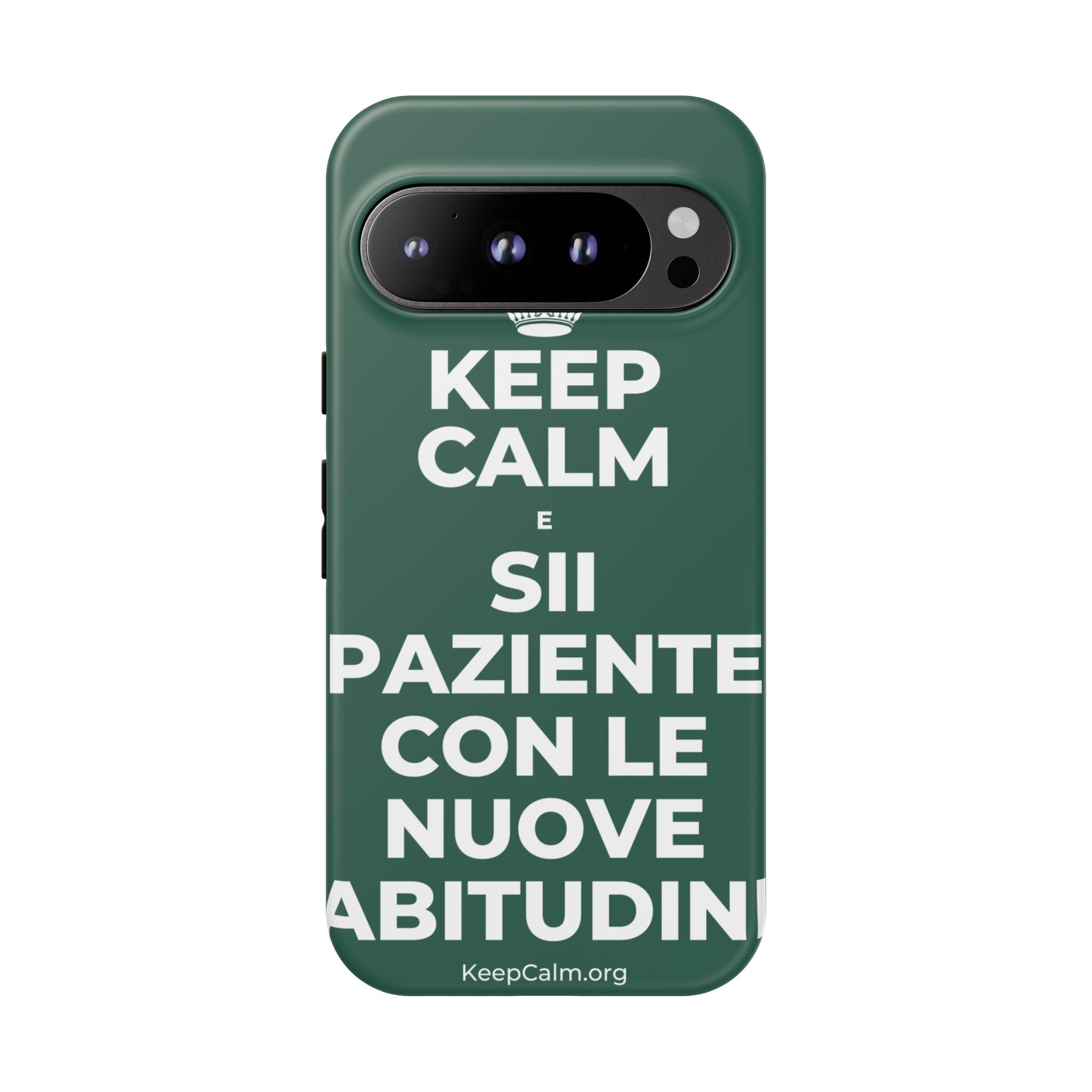 KEEP CALM E SII PAZIENTE CON LE NUOVE ABITUDINI Phone Case