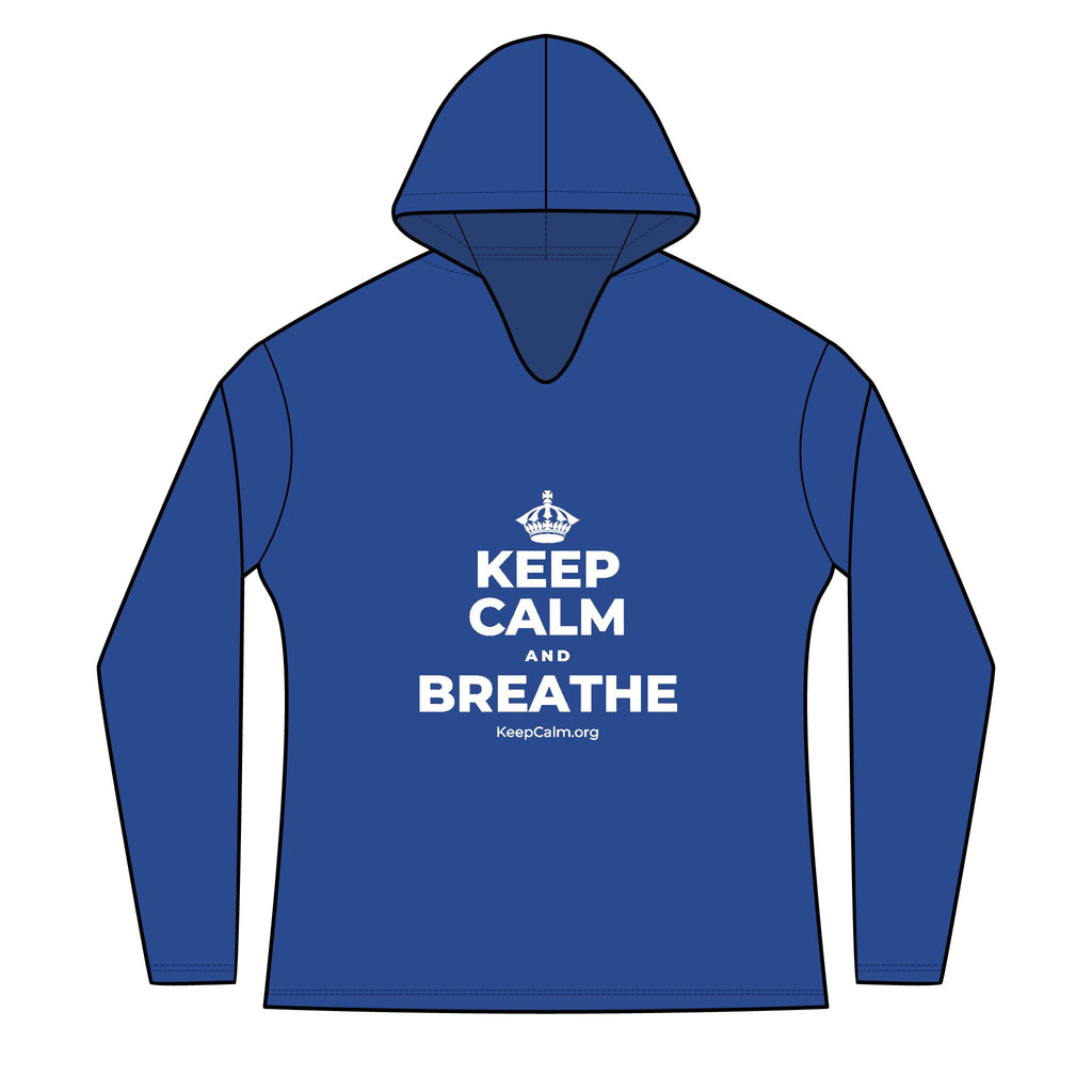KEEP CALM AND BREATHE Women's Long Sleeve Hoodie